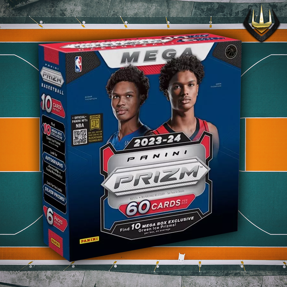 2023-24 Panini Prizm Basketball NBA Hobby Mega Box [60 Card Green Ice Prizm]