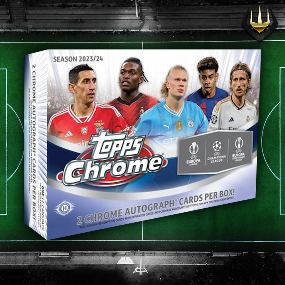 2023-24 Topps UEFA Club Competitions Chrome Soccer Breakers Delight Box