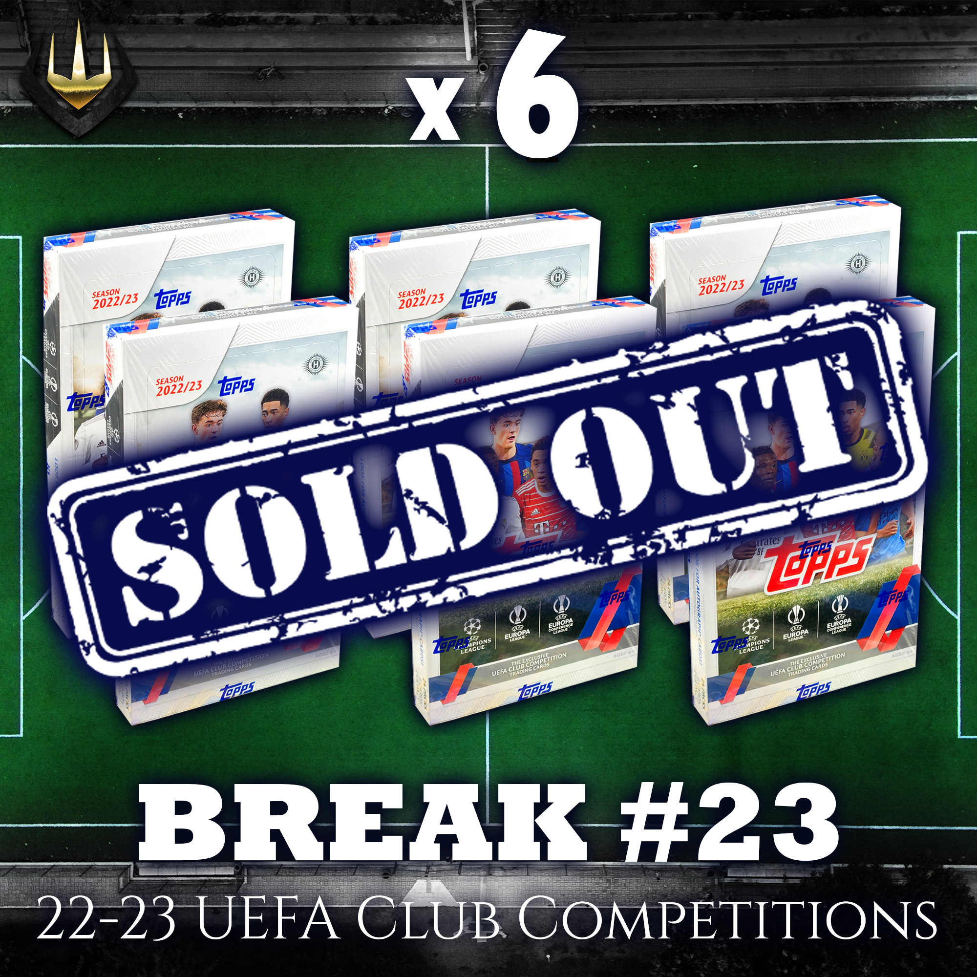 Break #23 2022-23 UEFA Club Competitions x6 (Half Case) [Pick Your Team]