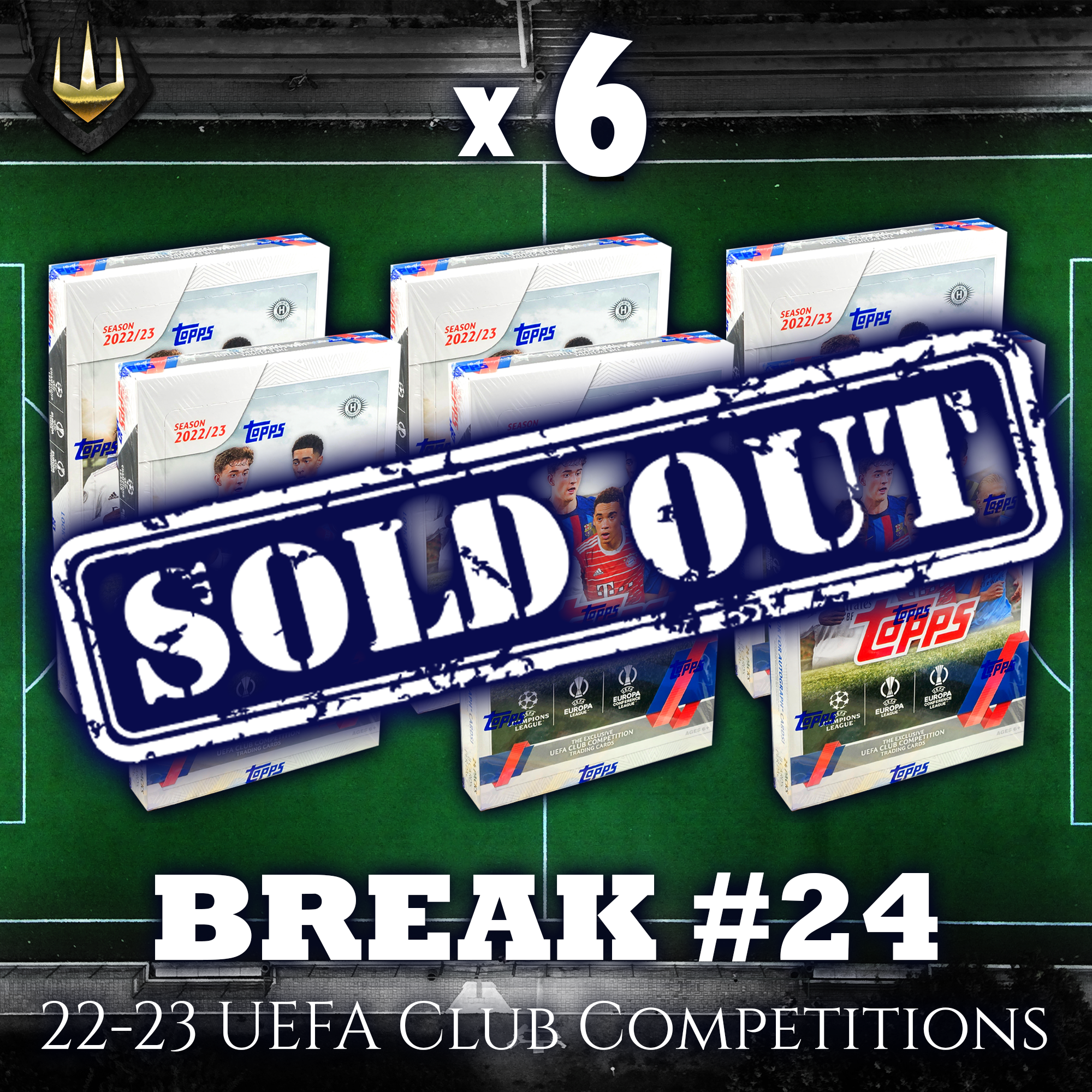 Break #24 2022-23 UEFA Club Competitions x6 (Half Case) [Pick Your Team]