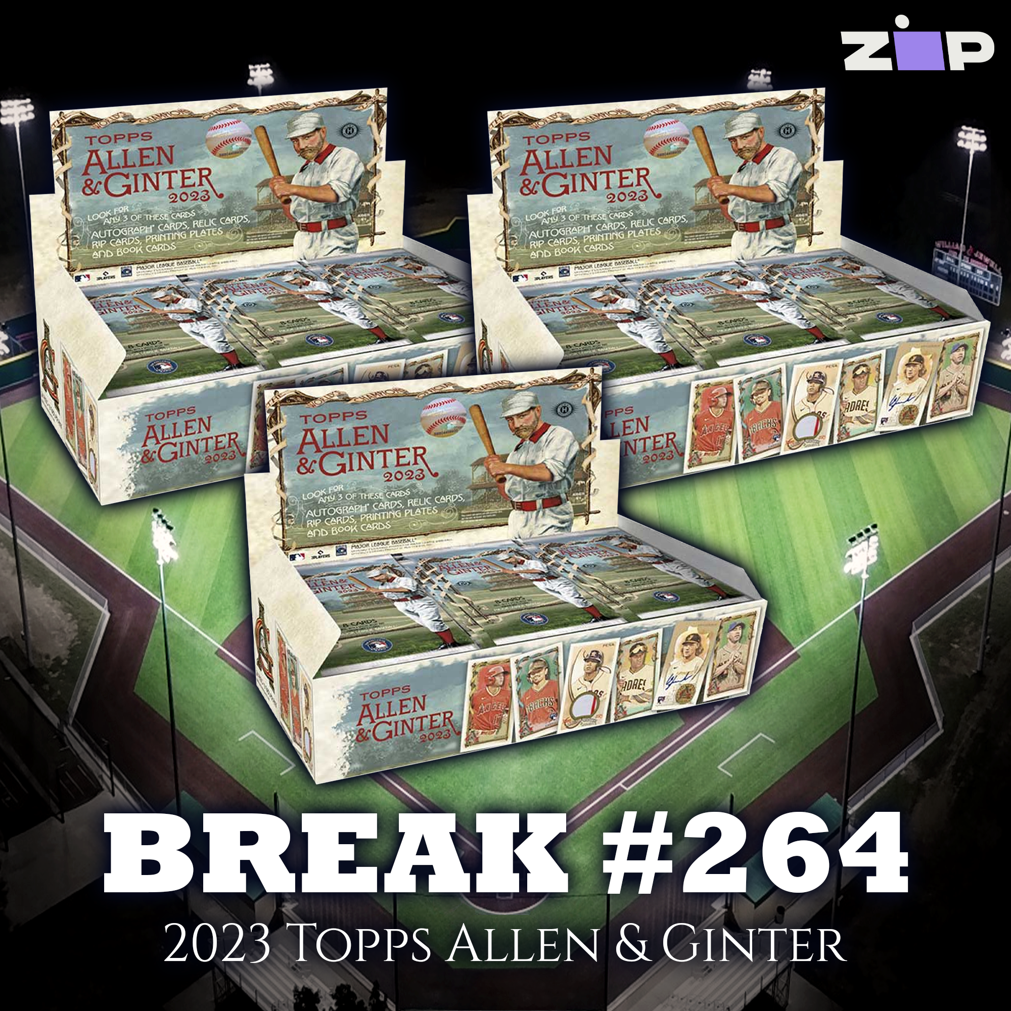 Break #264 2023 Topps Allen & Ginter Hobby x3 [Pick Your Team]