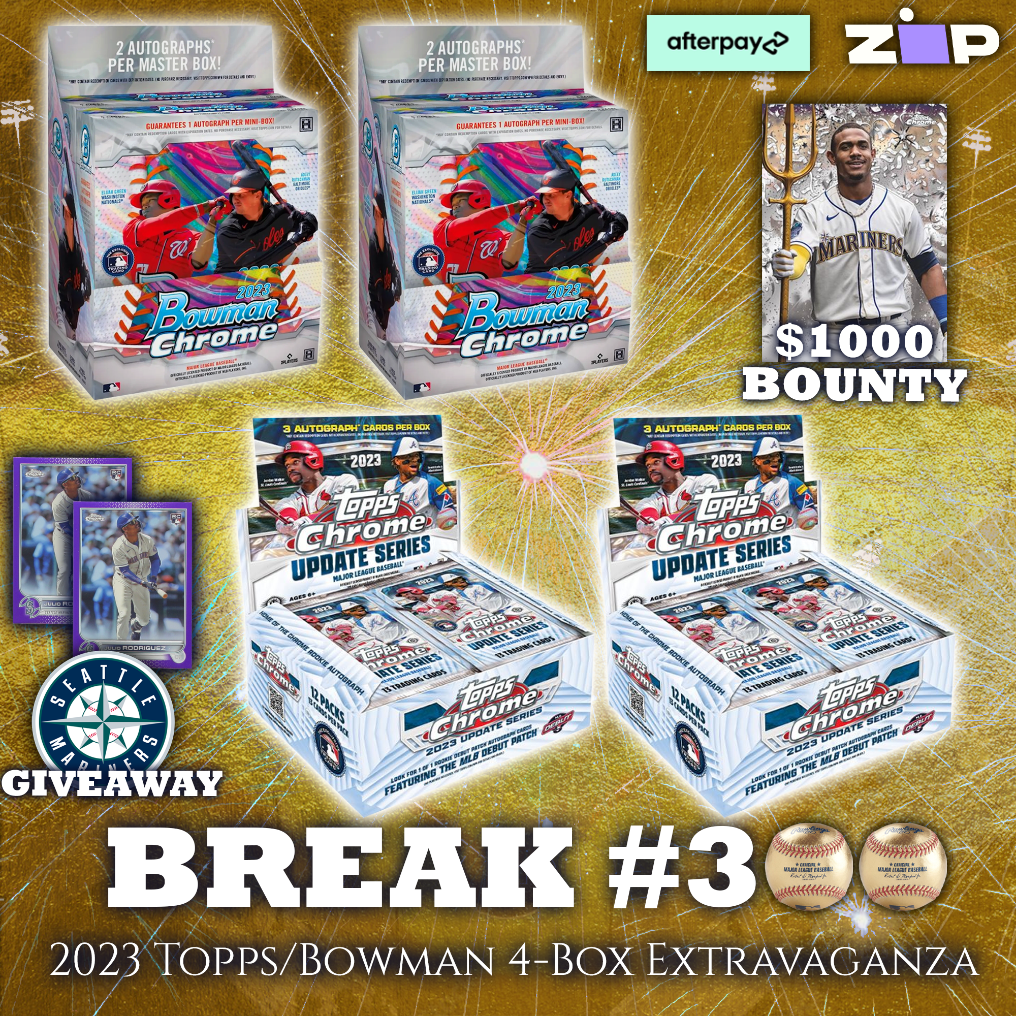 🔱⚾#300B⚾🔱 2023 Topps/Bowman 4-Box Extravaganza [Pick Your Team]