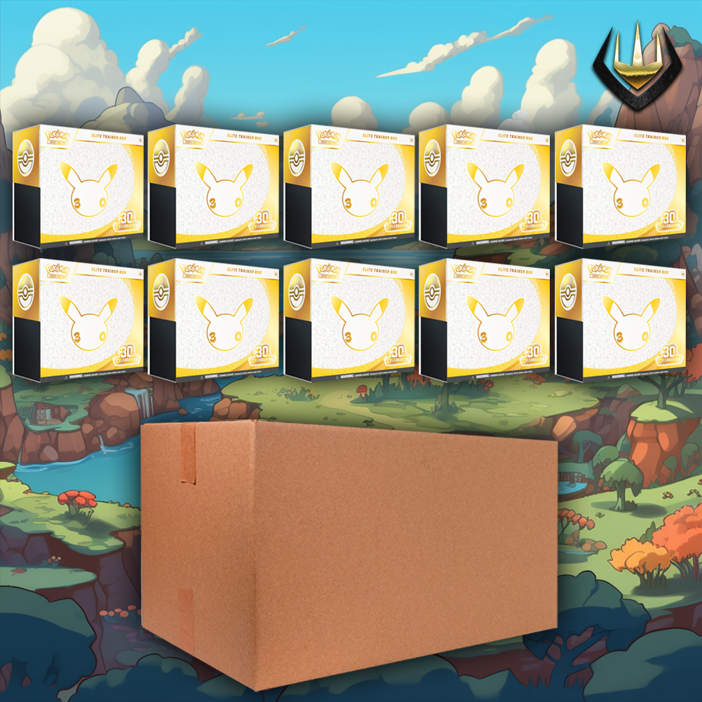 30th Celebration Pokemon ETB Elite Trainer Box Case [10 Boxes]