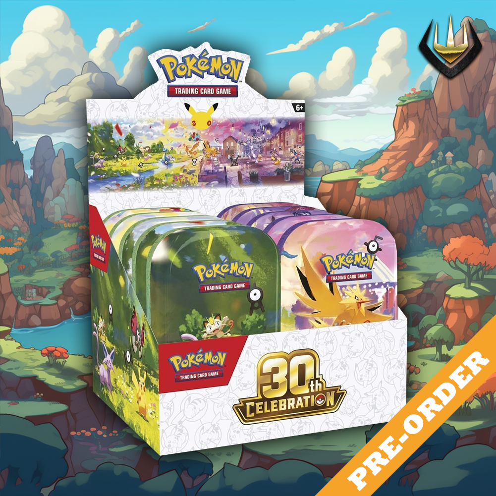 30th Celebration Pokemon Mini Tin Sealed Display Box [10 Mini Tins] [Pre-Order 2/10]