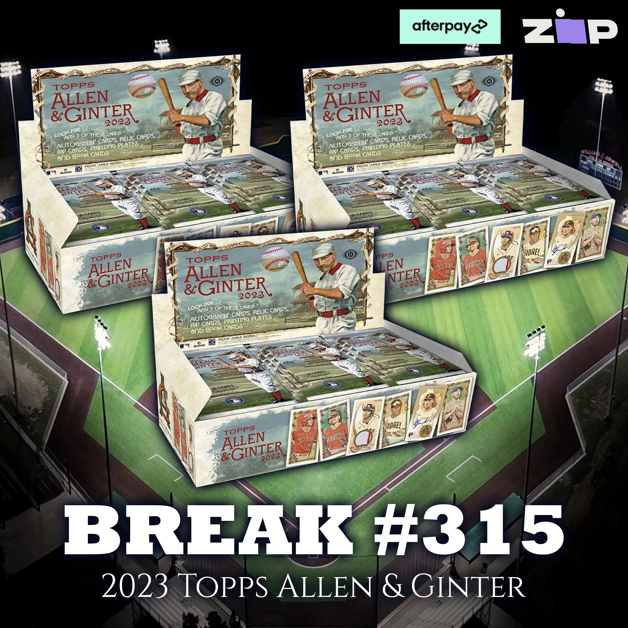 Break #315 2023 Topps Allen & Ginter Hobby x3 [Pick Your Team]