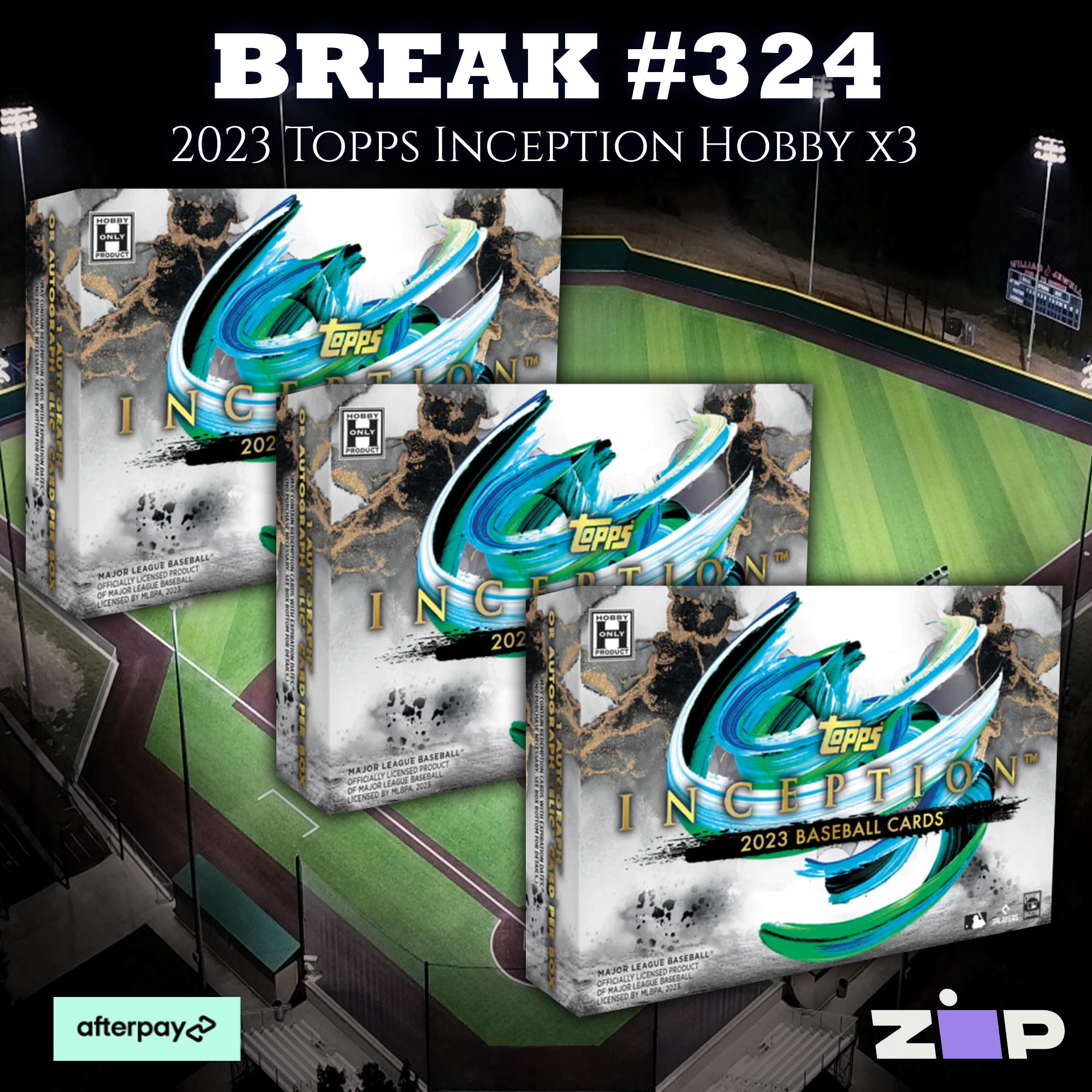 #324 2023 Topps Inception Baseball Hobby Box x3 [Pick Your Team]