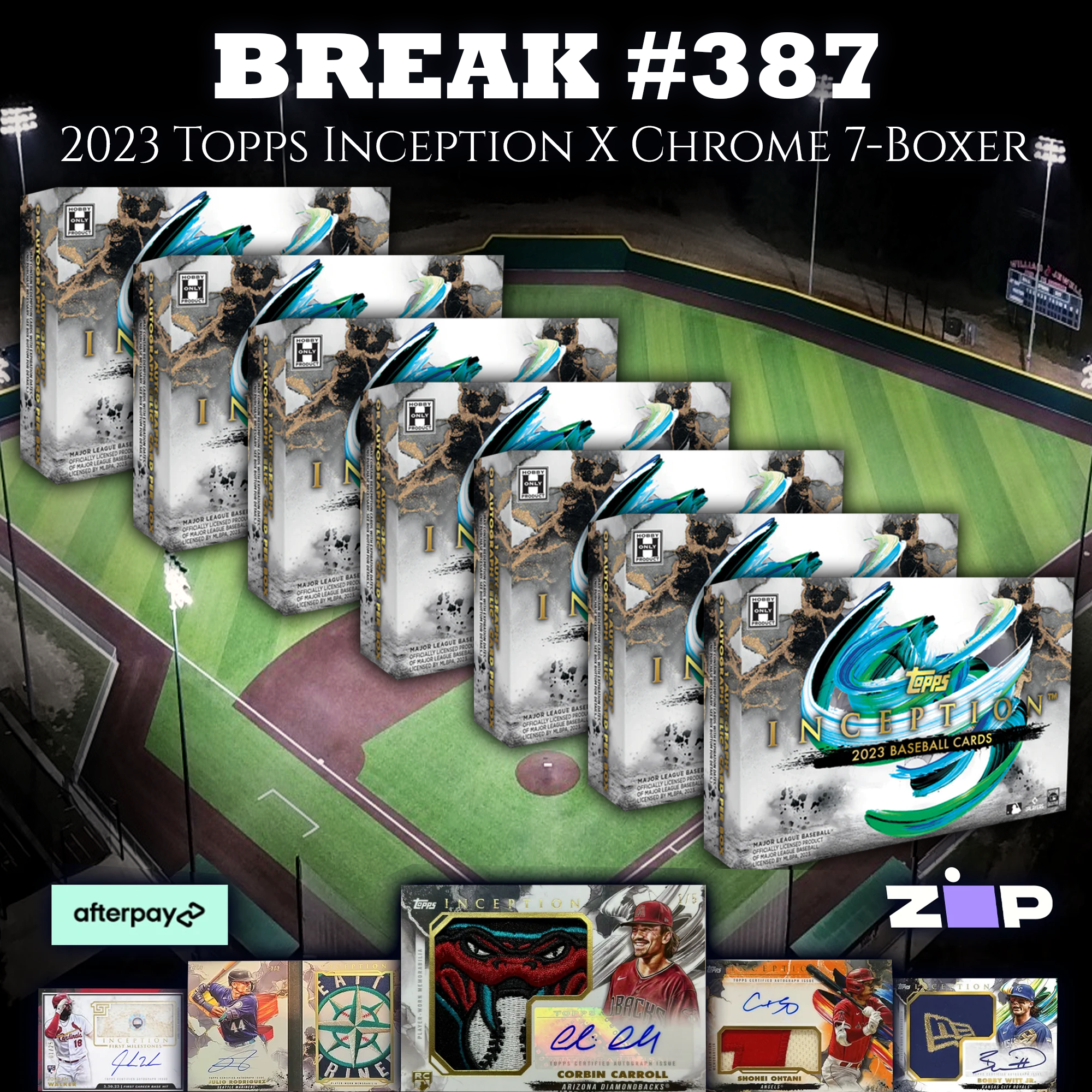 #387 2023 Topps Inception Baseball Hobby Box x7 [Pick Your Team]