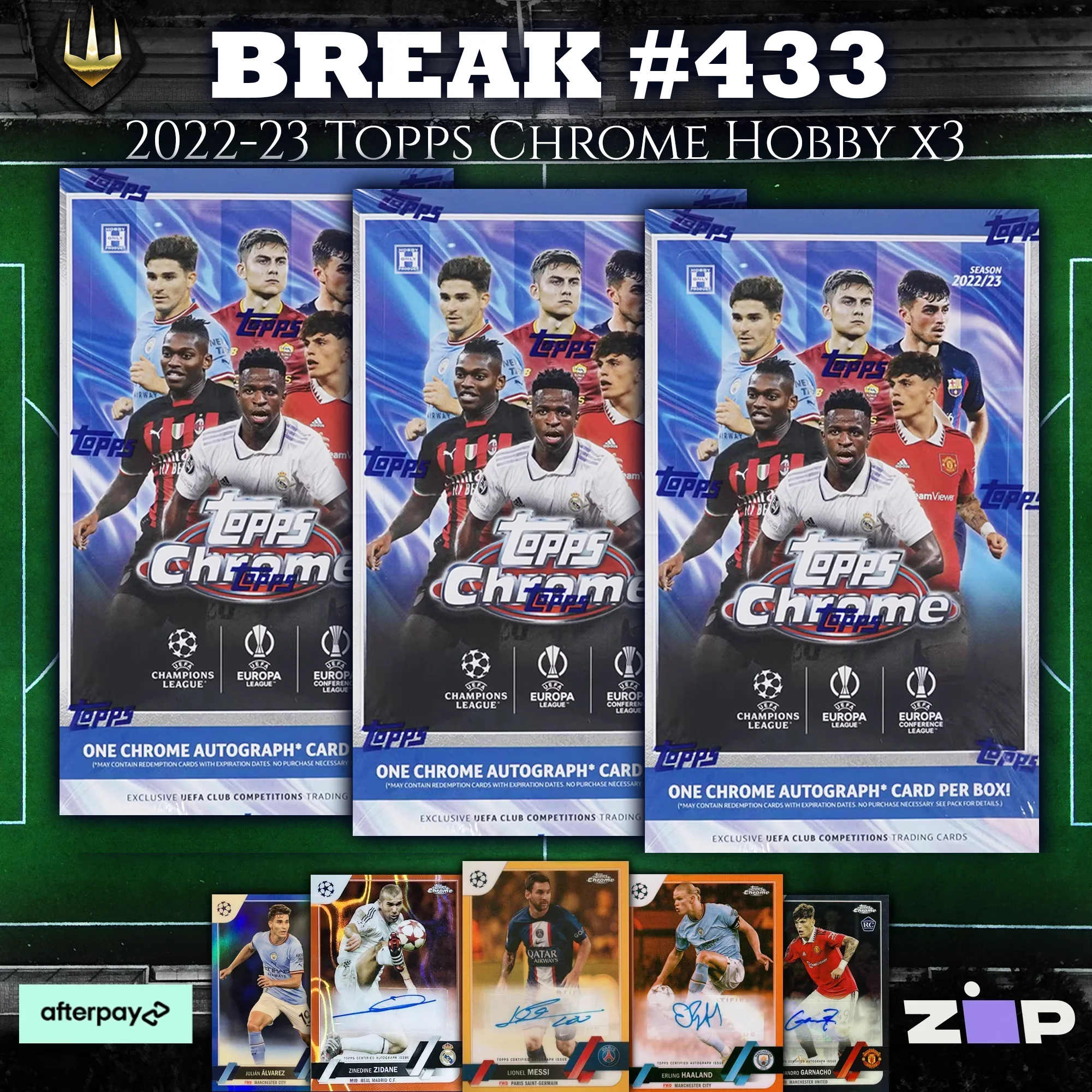 #433 2022-23 Topps UEFA Chrome Hobby x3 [Pick Your Team/Pick Your Play