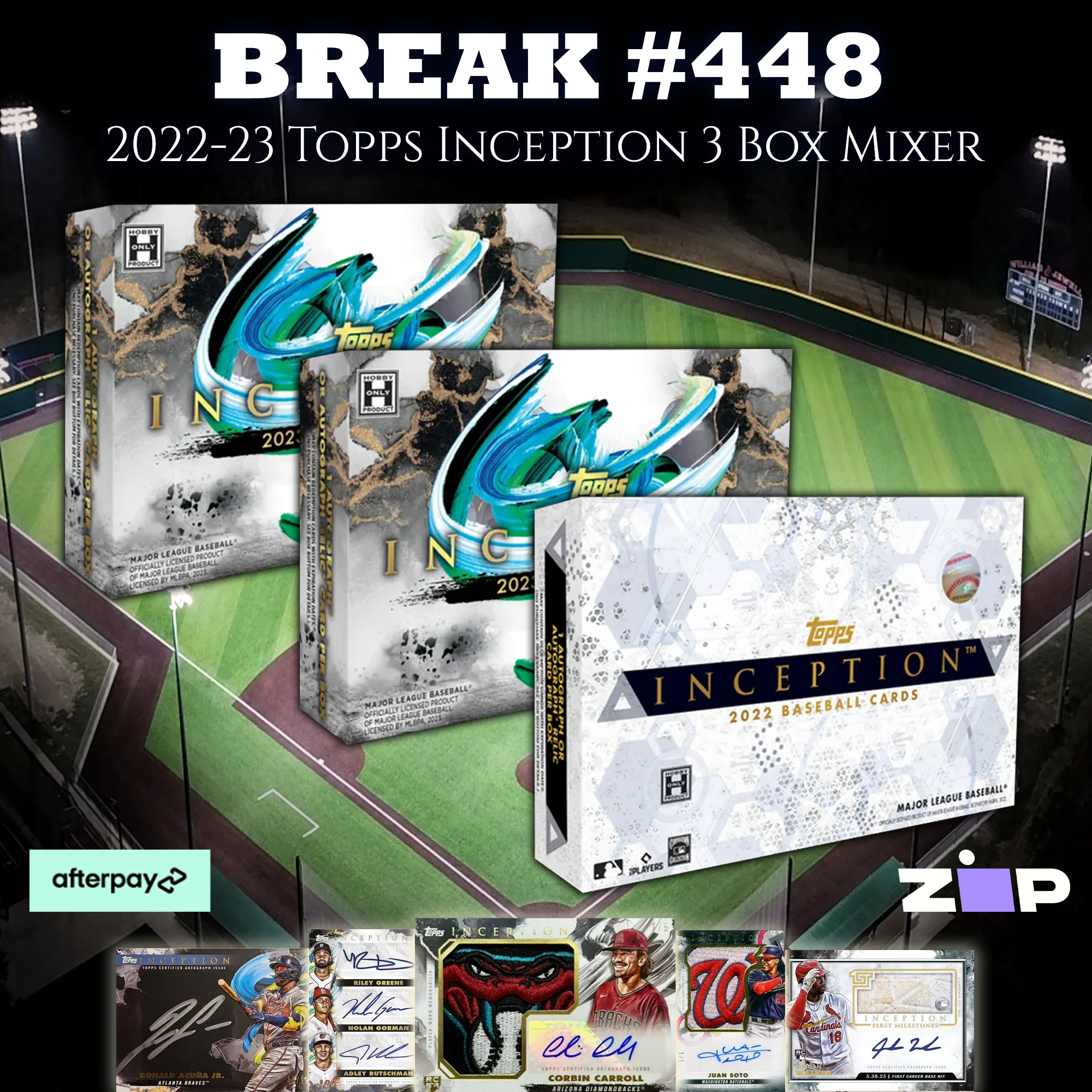 #448 2022-23 Topps Inception Baseball 3 Box Mixer [Pick Your Team]