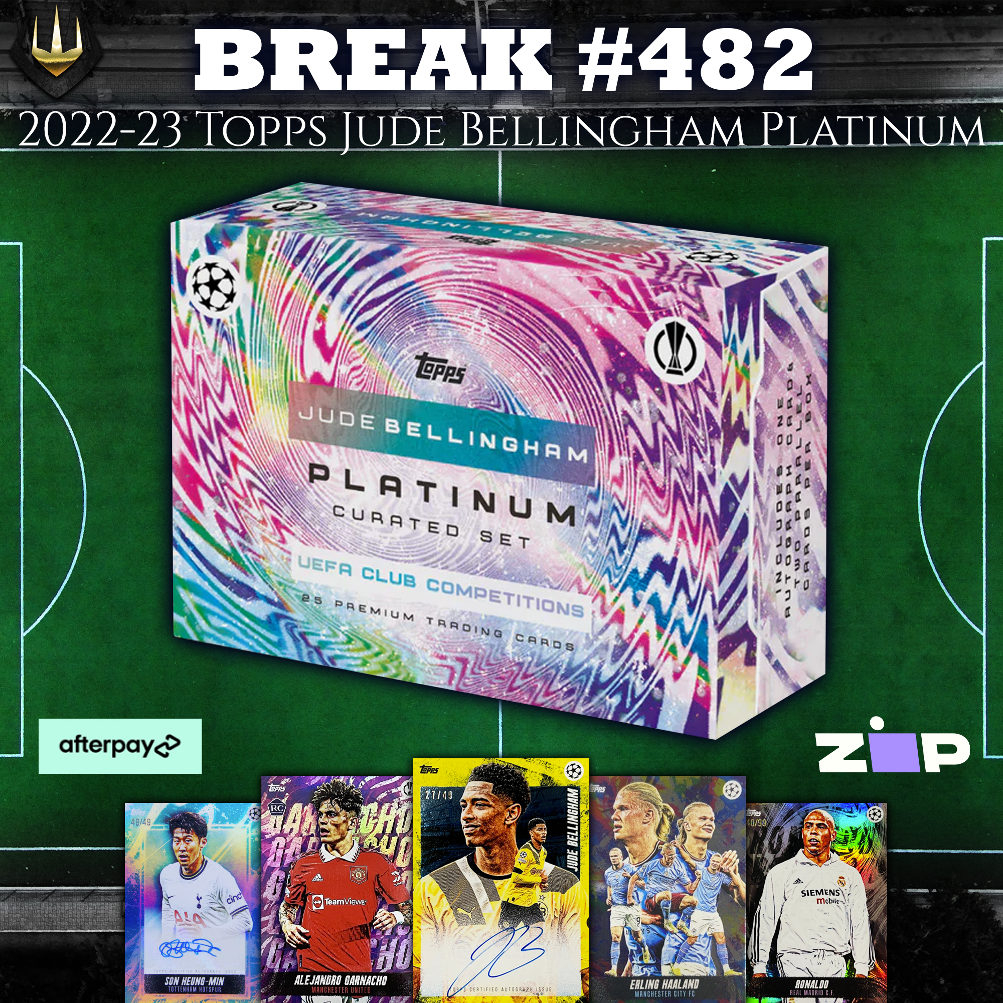 #482 2022-23 Topps Jude Bellingham Platinum Curated Hobby Box [Pick Your Team/Pick Your Player]