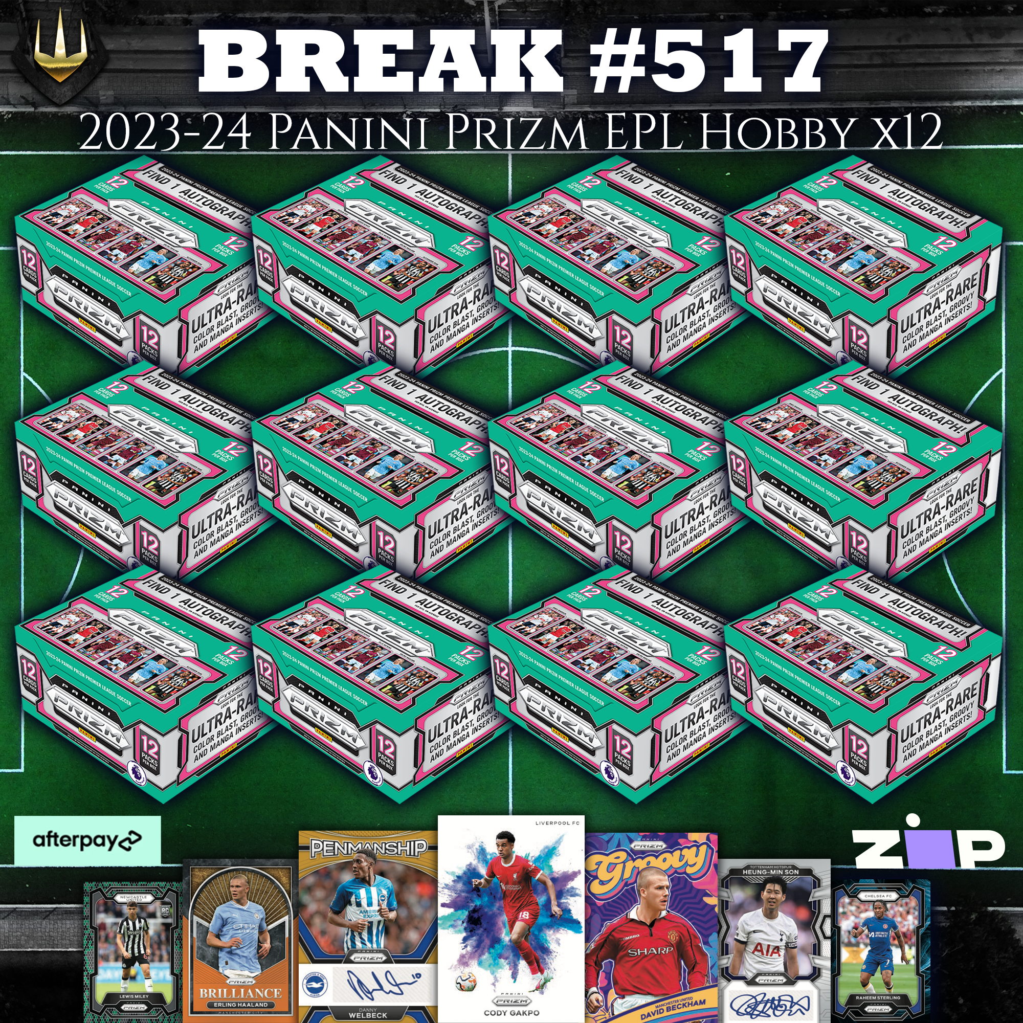 #517 2023-24 Panini Prizm Premier League Hobby Box x12 (FULL CASE) [Pick Your Team/Pick Your Player]