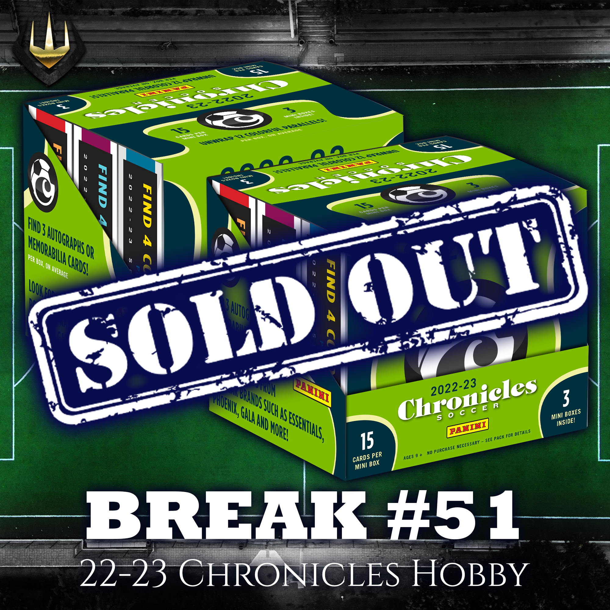 Break #51 22-23 Panini Chronicles Soccer Hobby x2 [Random Teams, 3 Per Spot]