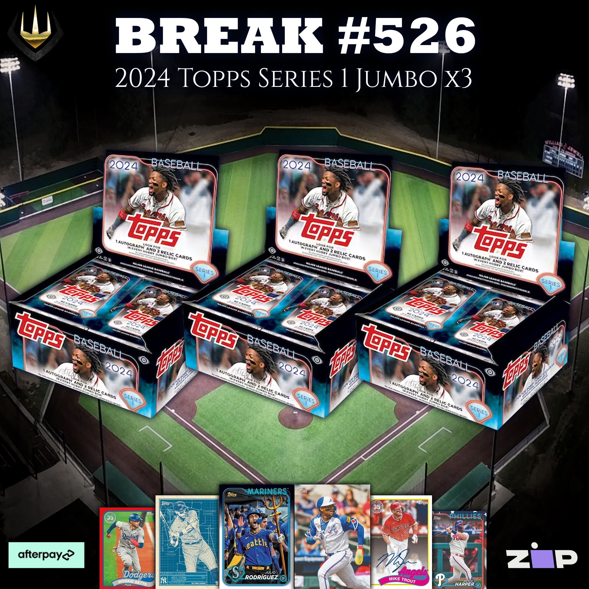 #526 2024 Topps Series 1 Jumbo x3 [Pick Your Team]