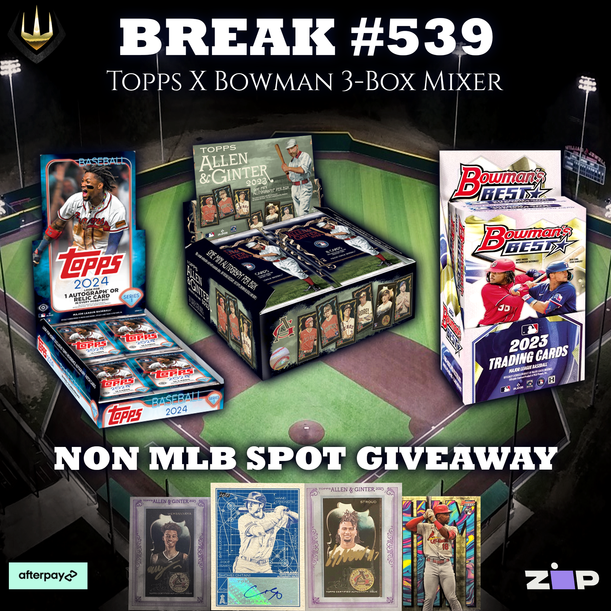 #539 Topps X Bowman Baseball 3-Box Mixer [Pick Your Team]