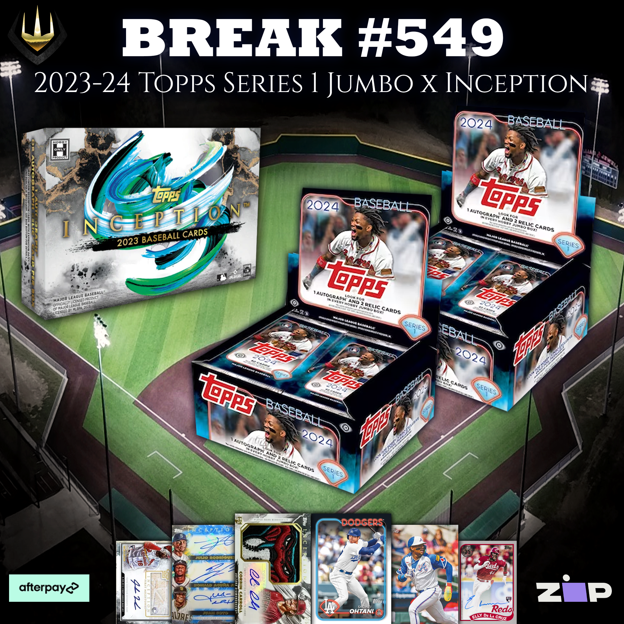 #549 2024 Topps Series 1 Jumbo x2 + 2023 Topps Inception x1 [Pick Your Team]