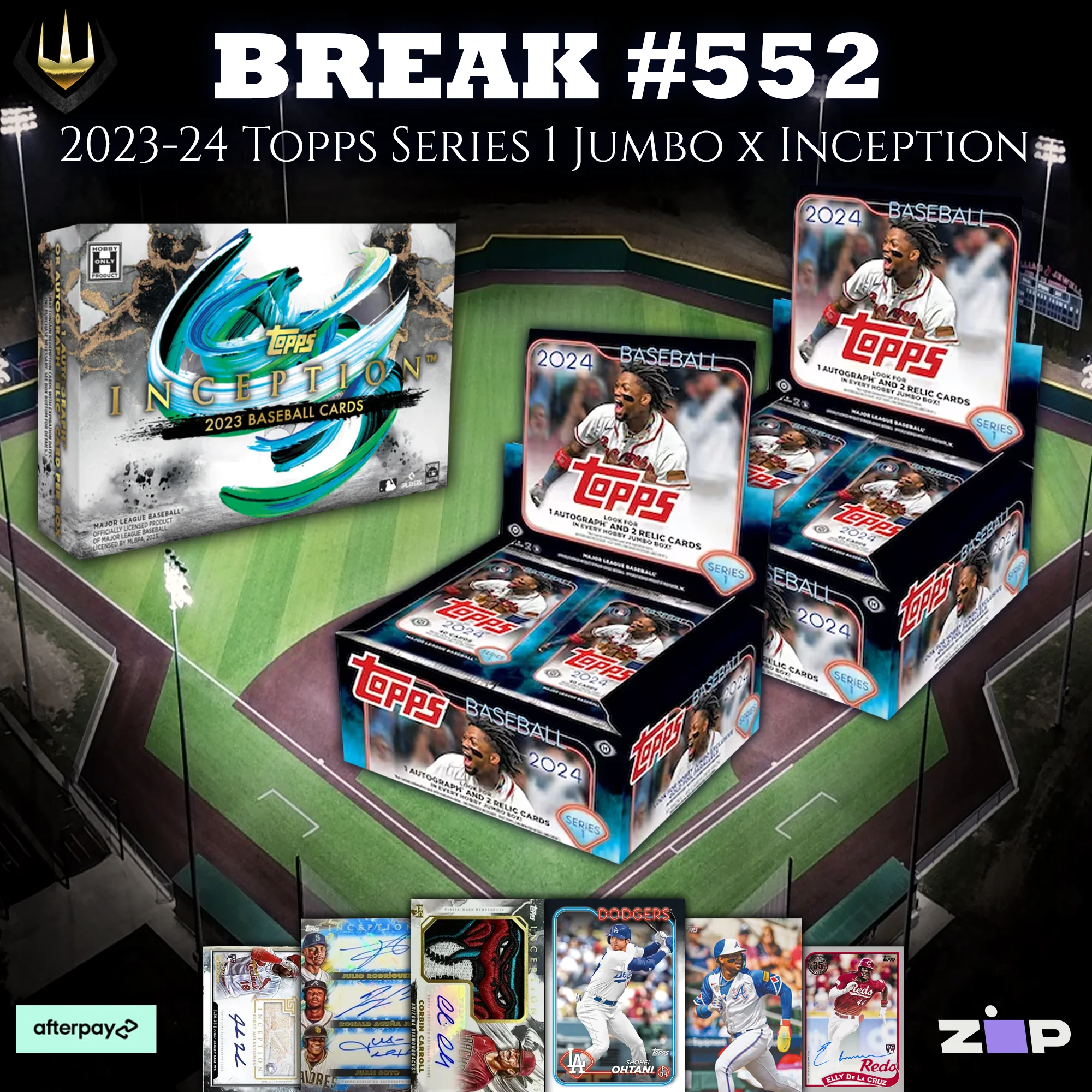 Topps Inception Galactic #552 2024 Topps Series 1 Jumbo x2 + 2023 Topps Inception x1 [Pick Your
