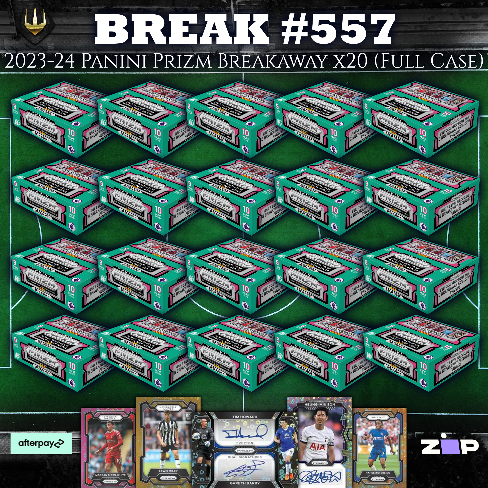 #557 2023-24 Panini Prizm Premier League Breakaway Box x20 (FULL CASE) [Pick Your Team/Pick Your Player]