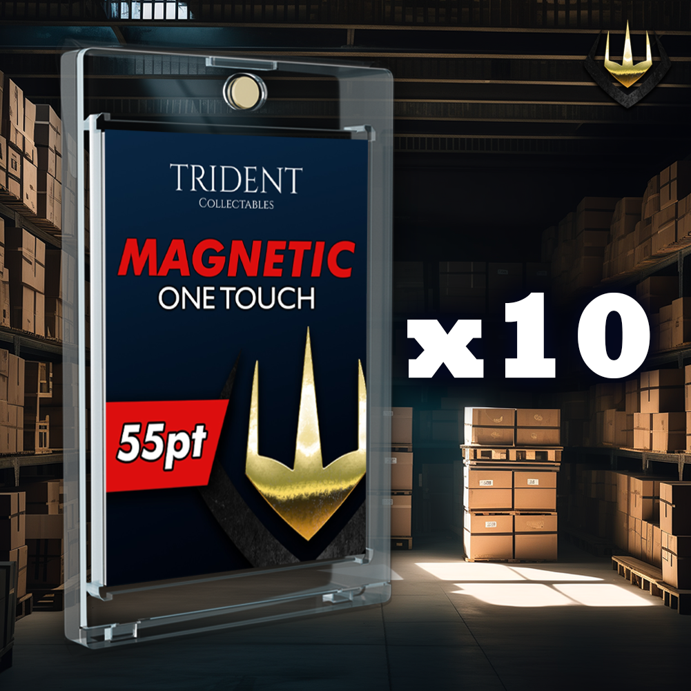 Trident One-Touch 55pt Magnetic Card Display Holder Protector [10 Pack]