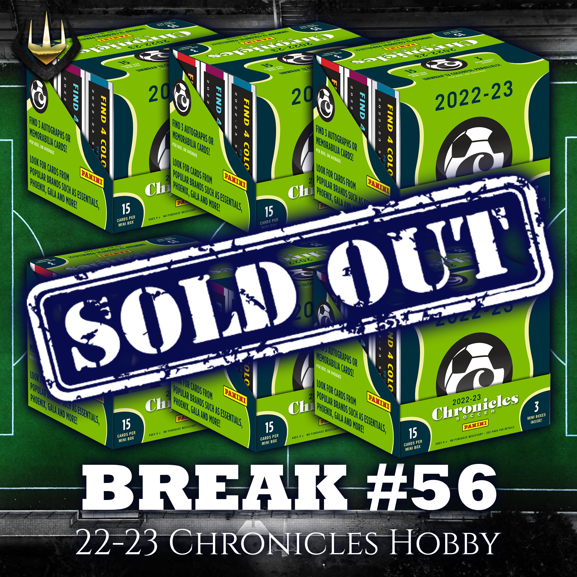 Break #56 2022-23 Panini Chronicles Soccer Hobby x6 [Pick Your Team]