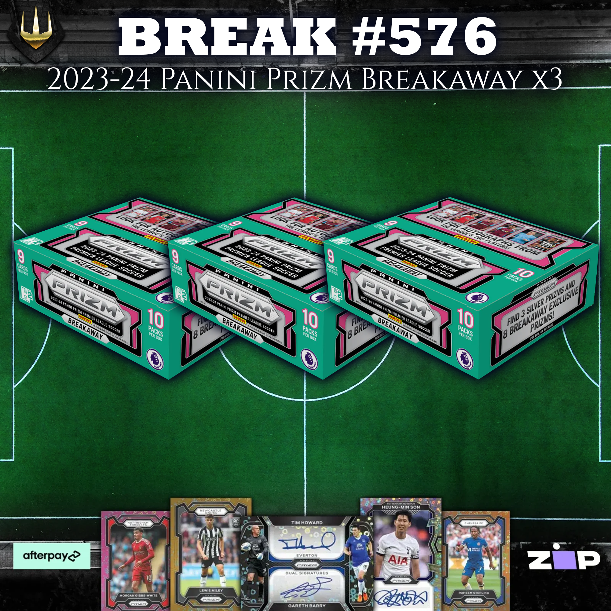#576 2023-24 Panini Prizm Premier League Breakaway Box x3 [Pick Your Team/Pick Your Player]
