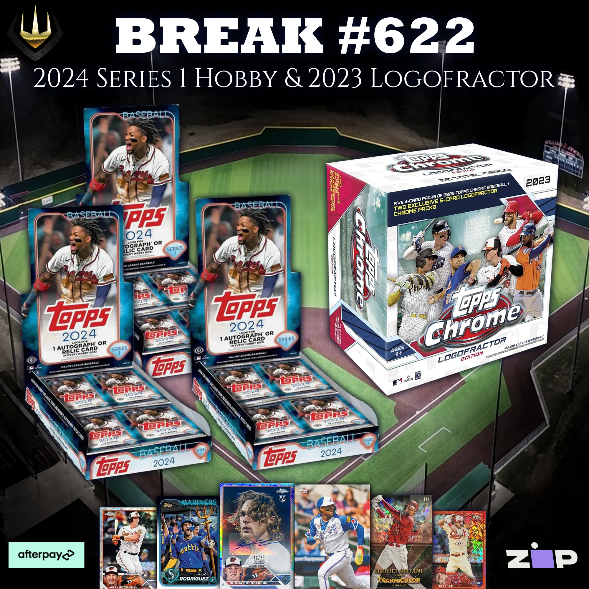 #622 Topps Series 1 + Logofractor 4-Box Mixer [Pick Your Team]