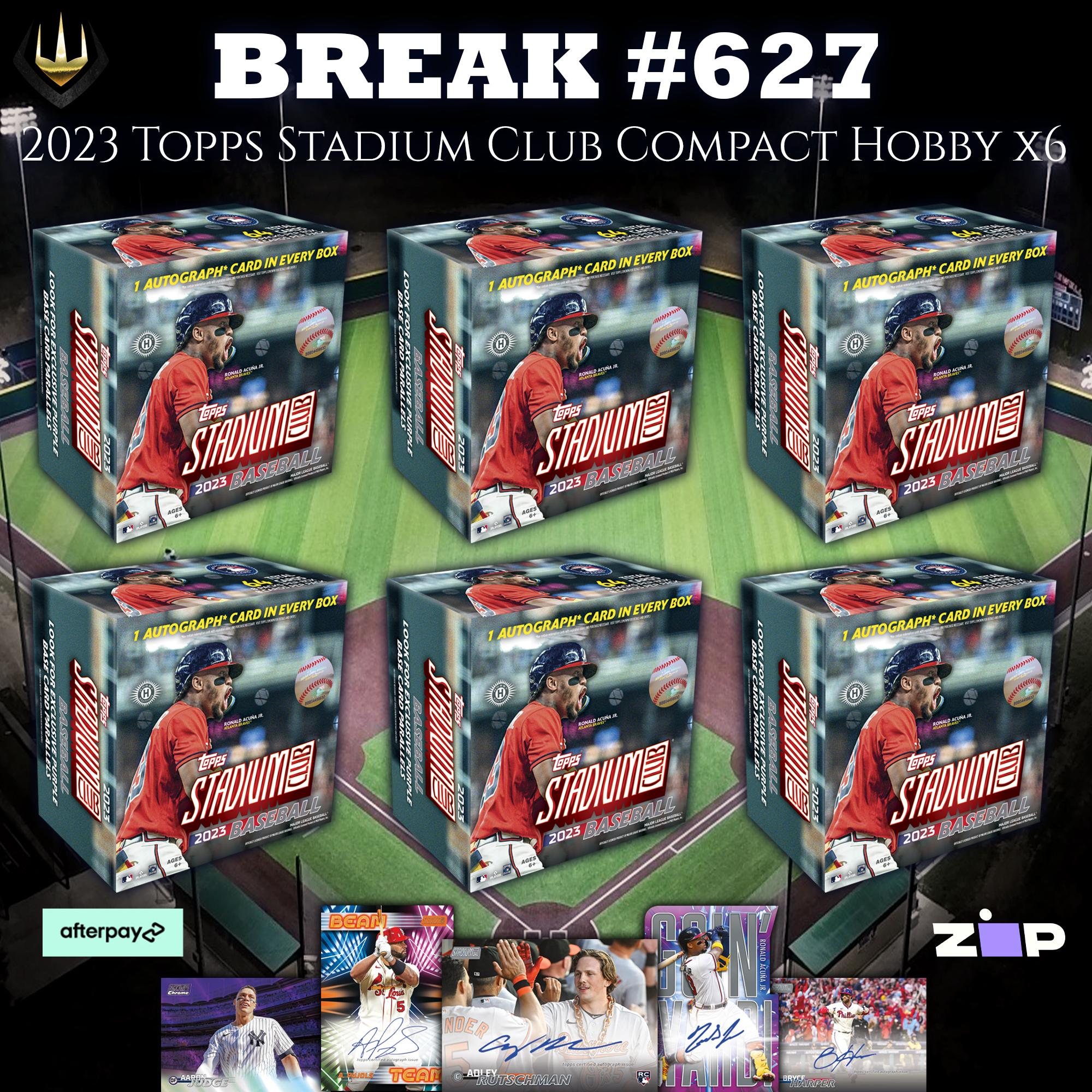 #627 2023 Stadium Club Compact Hobby Box x6 [Pick Your Team]