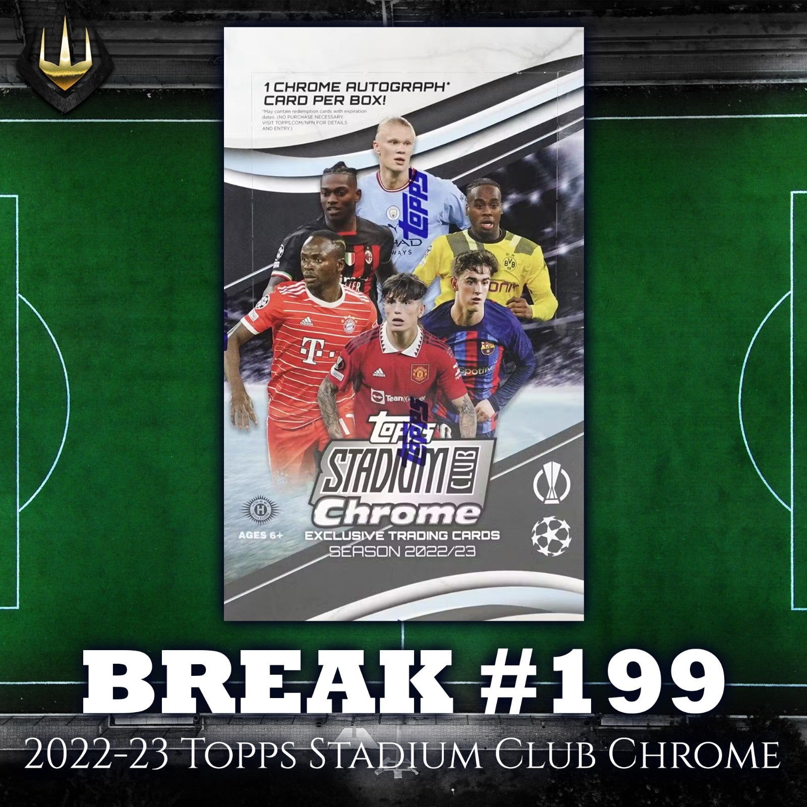 Break #199 2022-23 Topps Stadium Club Chrome UEFA Hobby x1 [Pick Your Team/Pick Your Player]