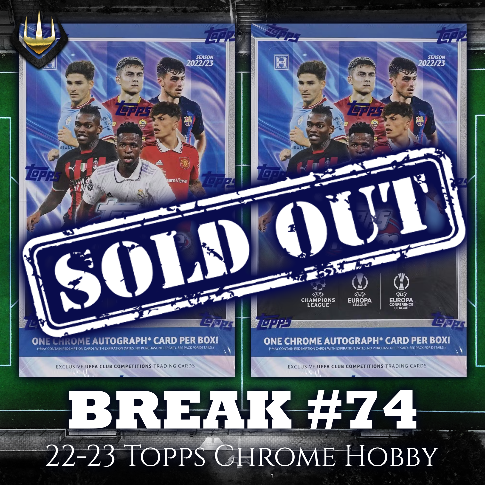 Break #74 2022-23 Topps UEFA Chrome Hobby x2 [Pick Your Team]