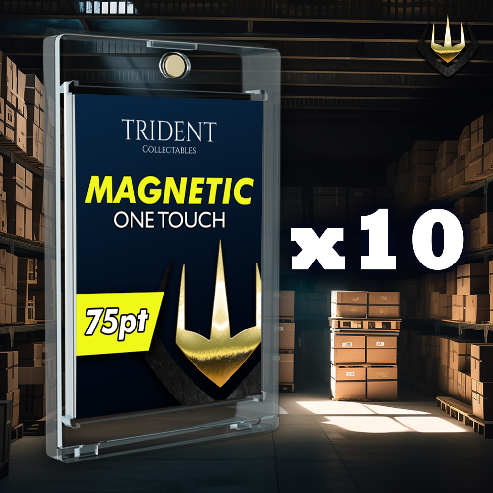 Trident One-Touch 75pt Magnetic Card Display Holder Protector [10 Pack]