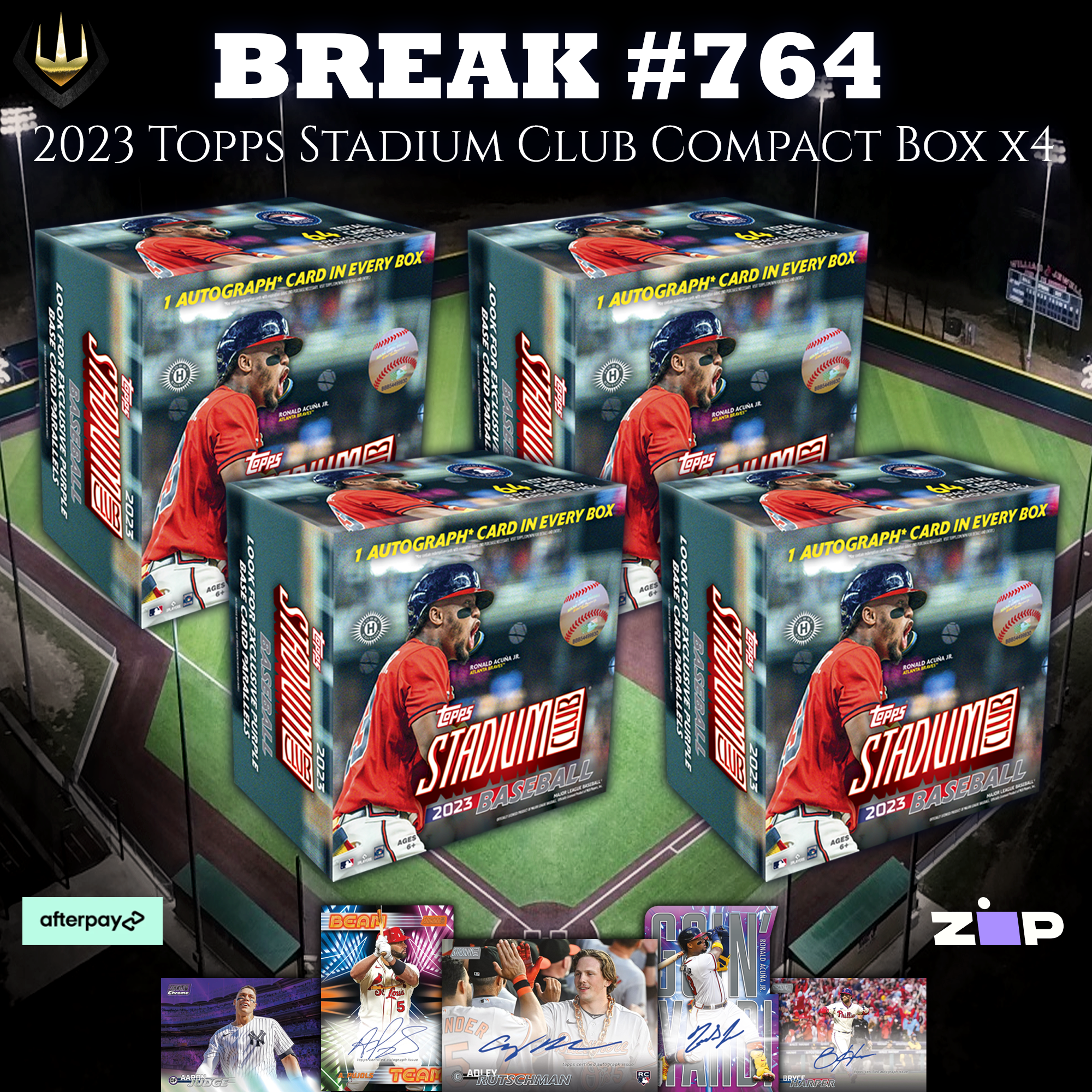 #764 2023 Stadium Club Compact Hobby Box x4 [Pick Your Team]