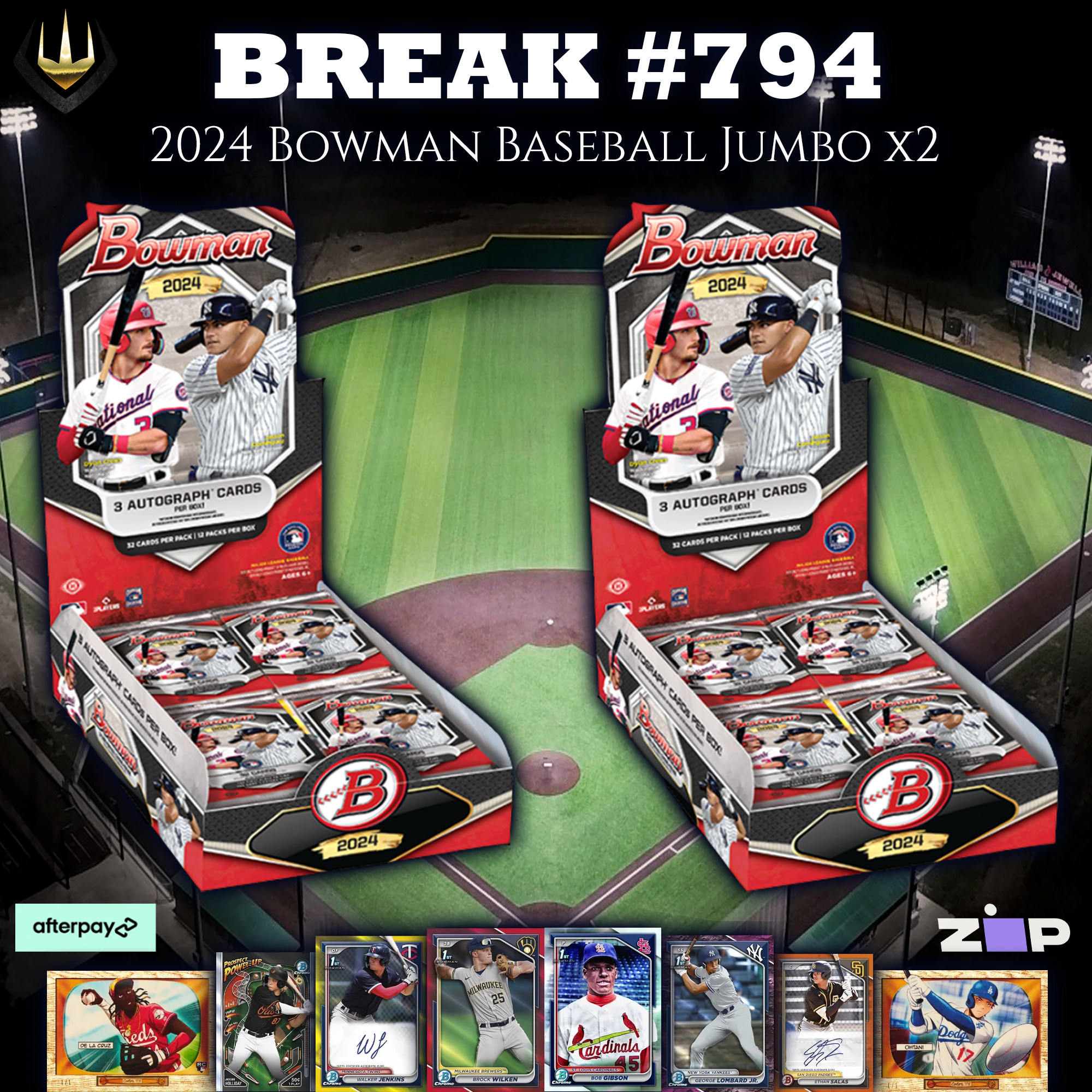 #794 2024 Bowman Baseball Jumbo Box x2 [Pick Your Team]