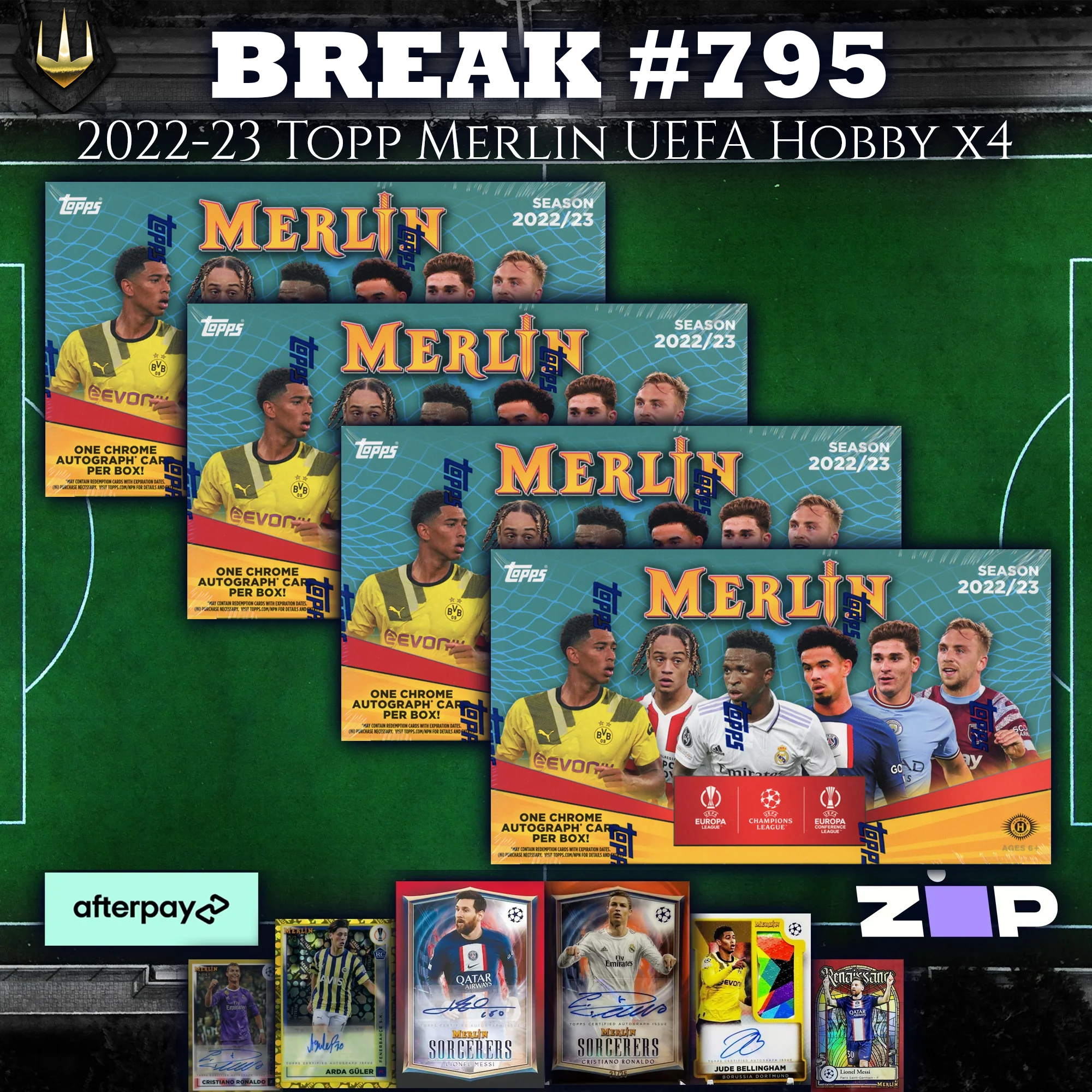 #795 2022-23 Topps Merlin Chrome UEFA Hobby x4 [Pick Your Team/Pick Your Player]