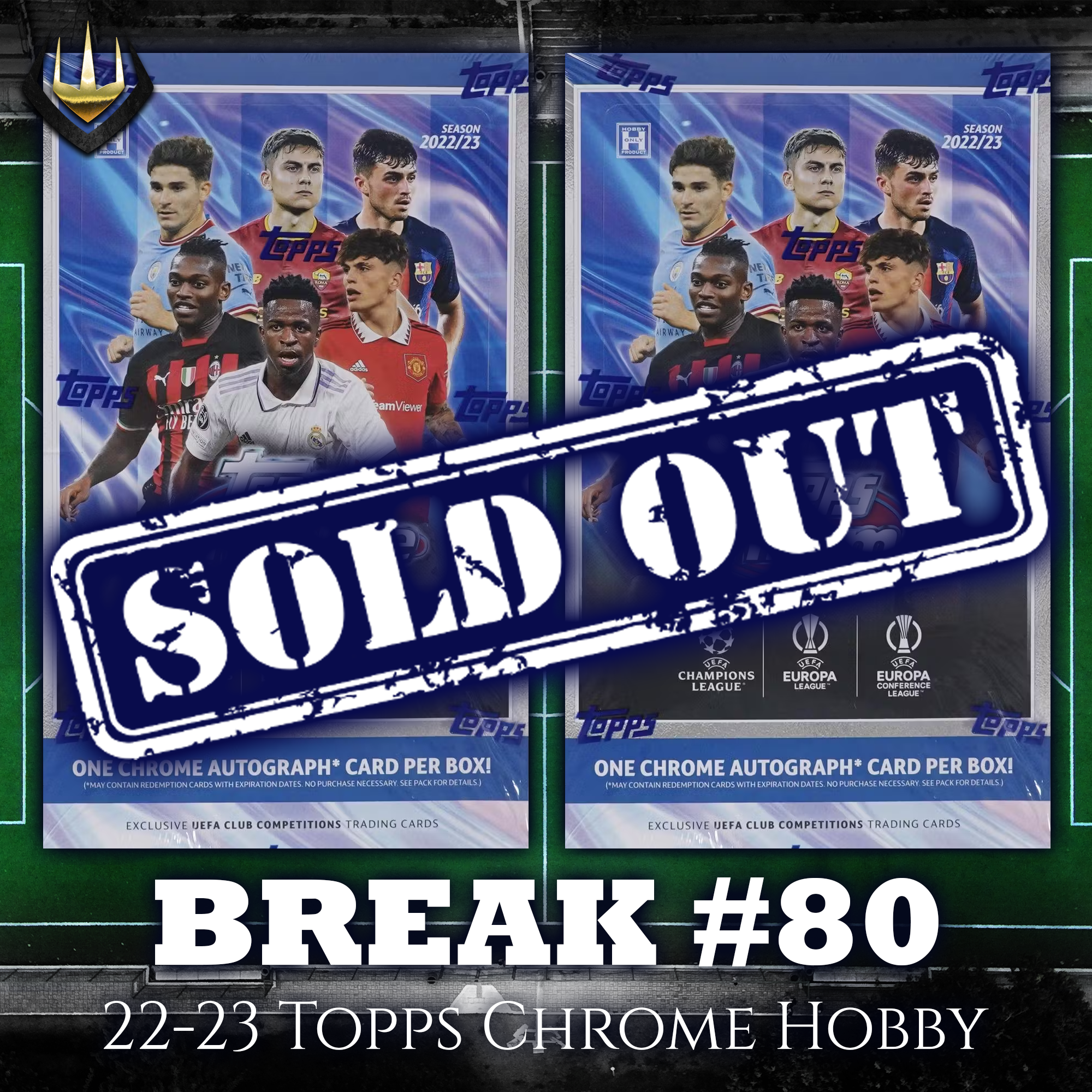 Break #80 2022-23 Topps UEFA Chrome Hobby x2 [Pick Your Team]