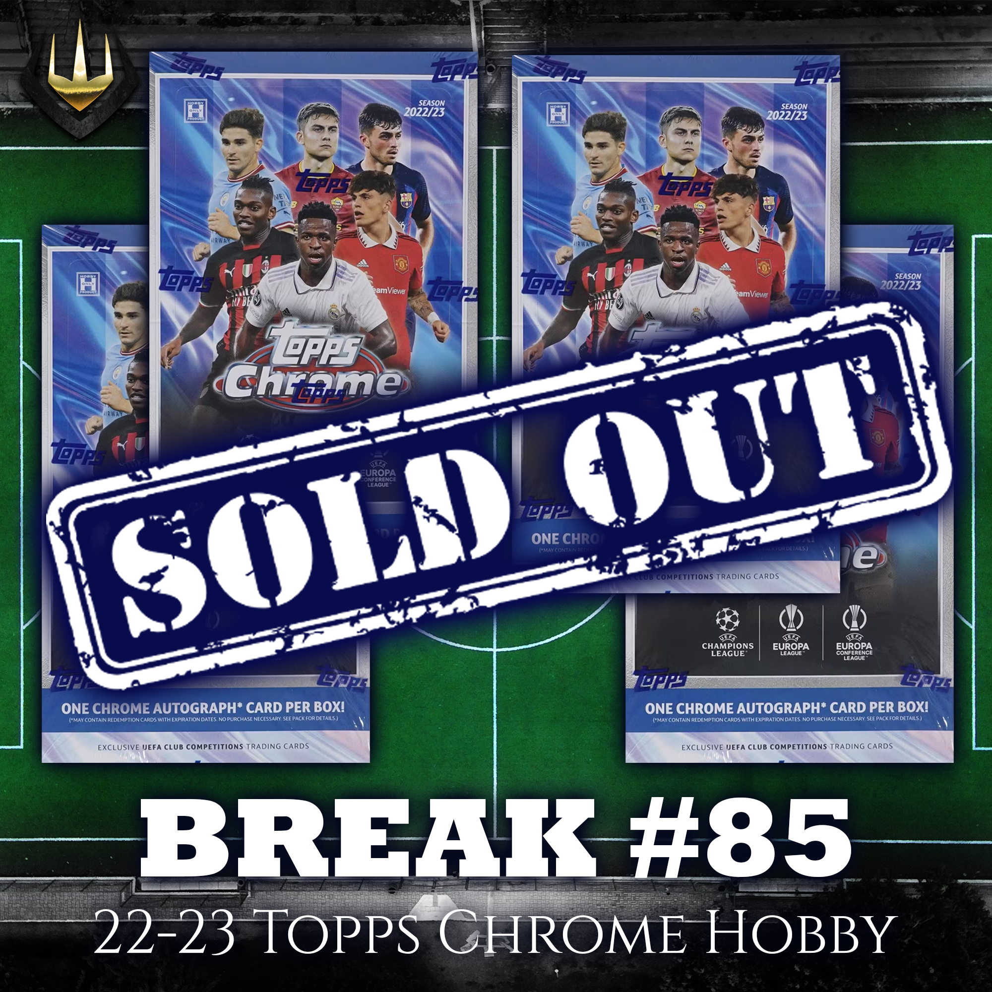 Break #85 2022-23 Topps UEFA Chrome Hobby x4 [Pick Your Team]