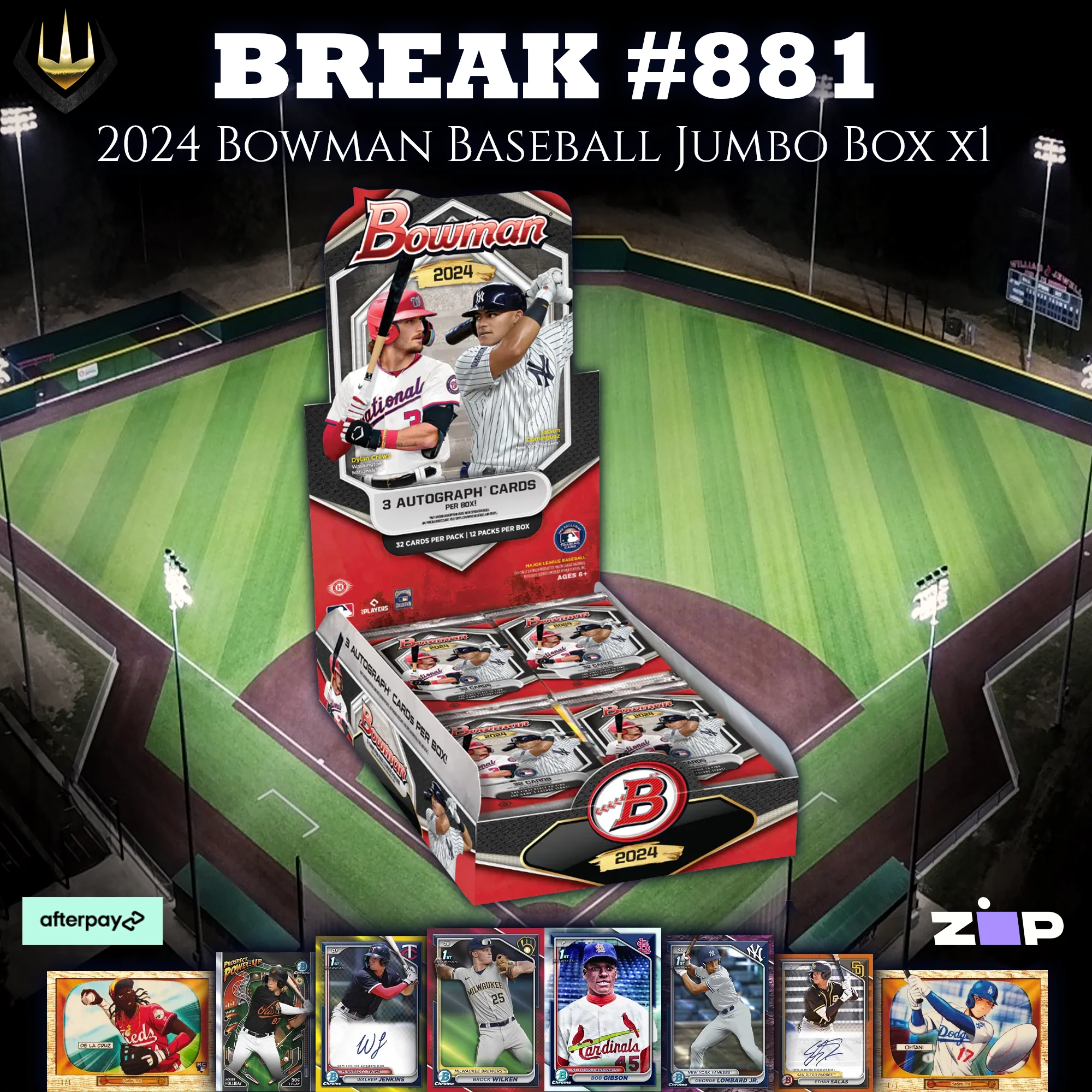 #881 2024 Bowman Baseball Jumbo Box x1 [Pick Your Team]