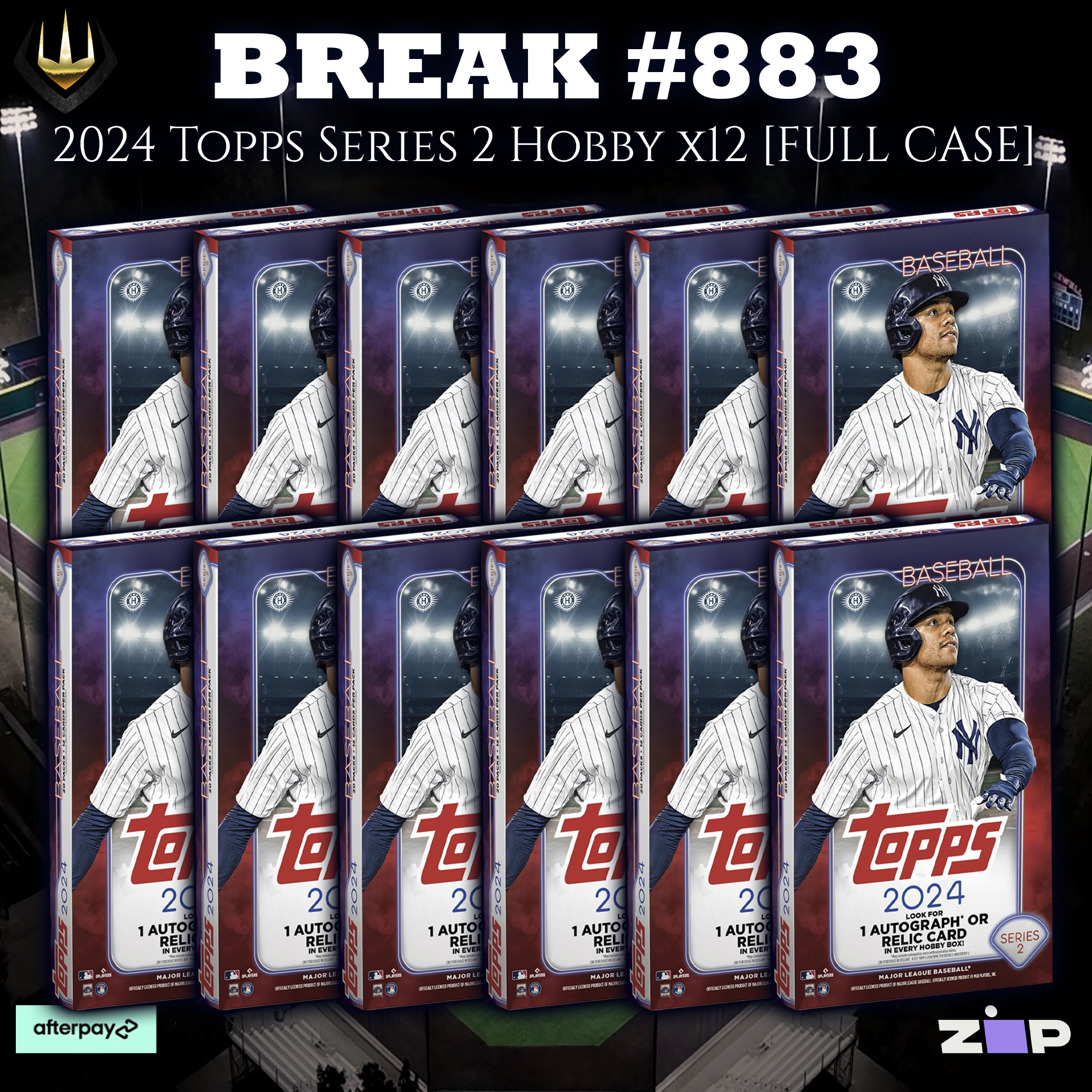 #883 2024 Topps Series 2 Baseball Hobby x12 (FULL CASE) [Pick Your Team]