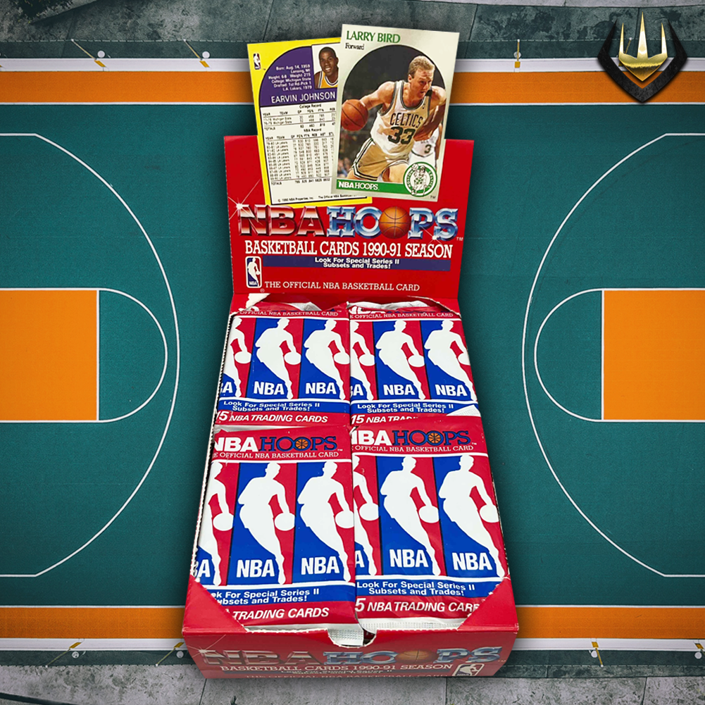 1990-91 Hoops Series 2 Basketball NBA Hobby Box