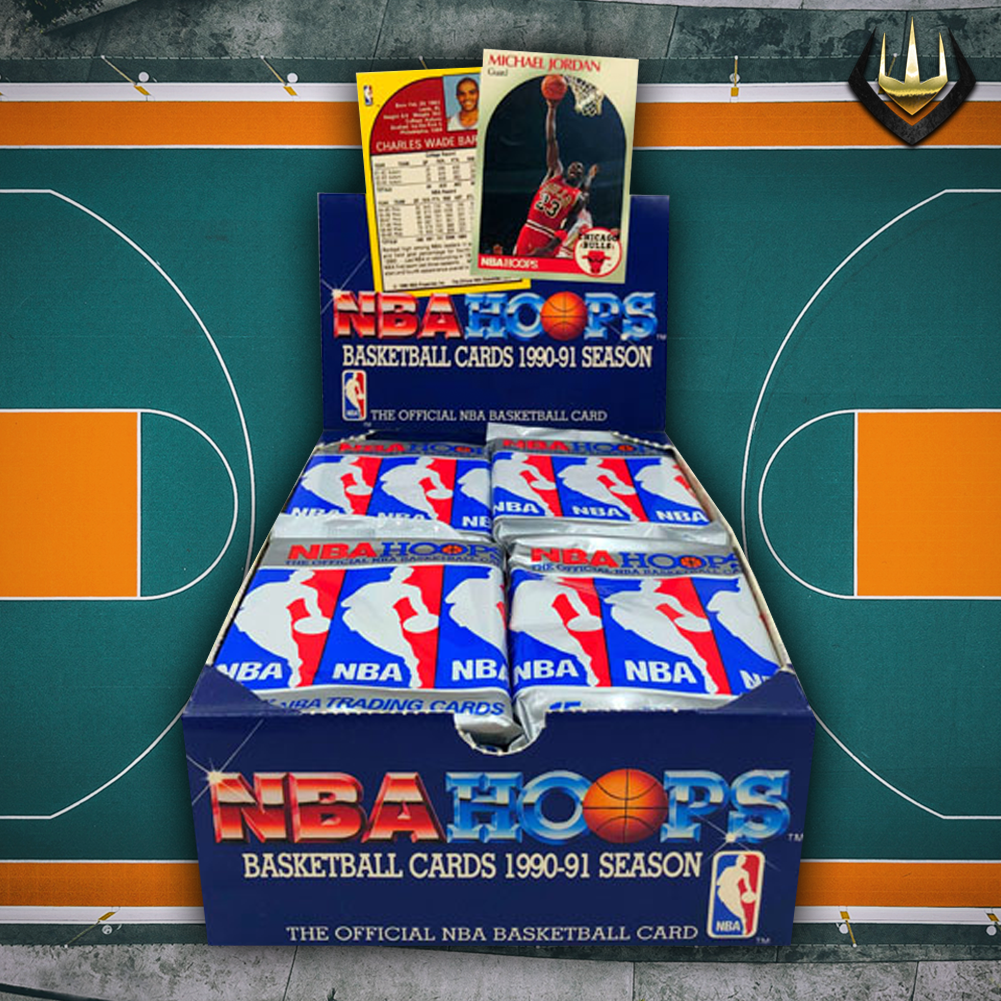 1990-91 Hoops Series 1 Basketball NBA Hobby Box