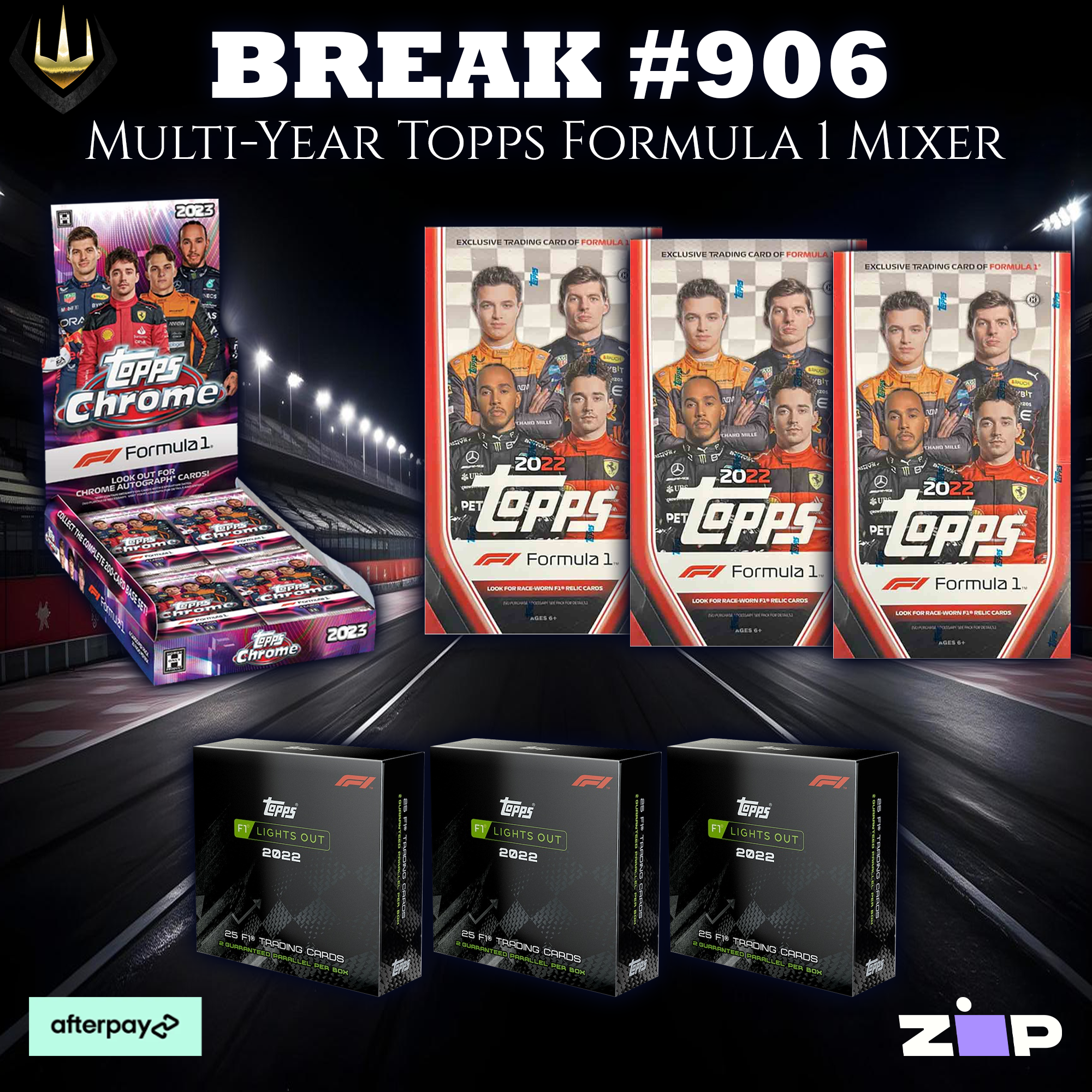 #906 2022 & 2023 Topps Formula 1 7-Box Mixer [Pick Your Team]