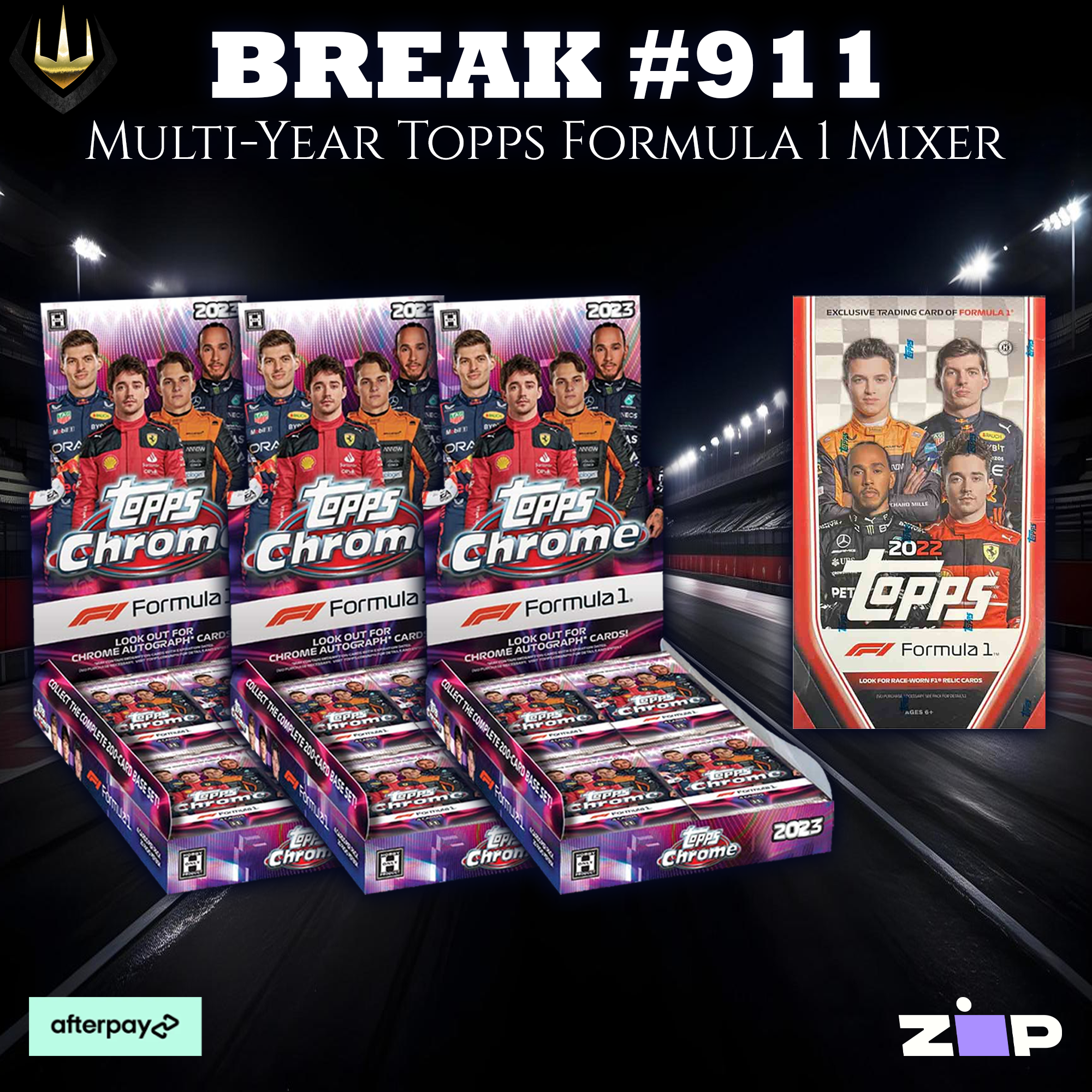 #911 2023 Topps Chrome F1 & 2022 Topps Flagship F1 4-Boxer [Pick Your Team/Pick Your Driver]