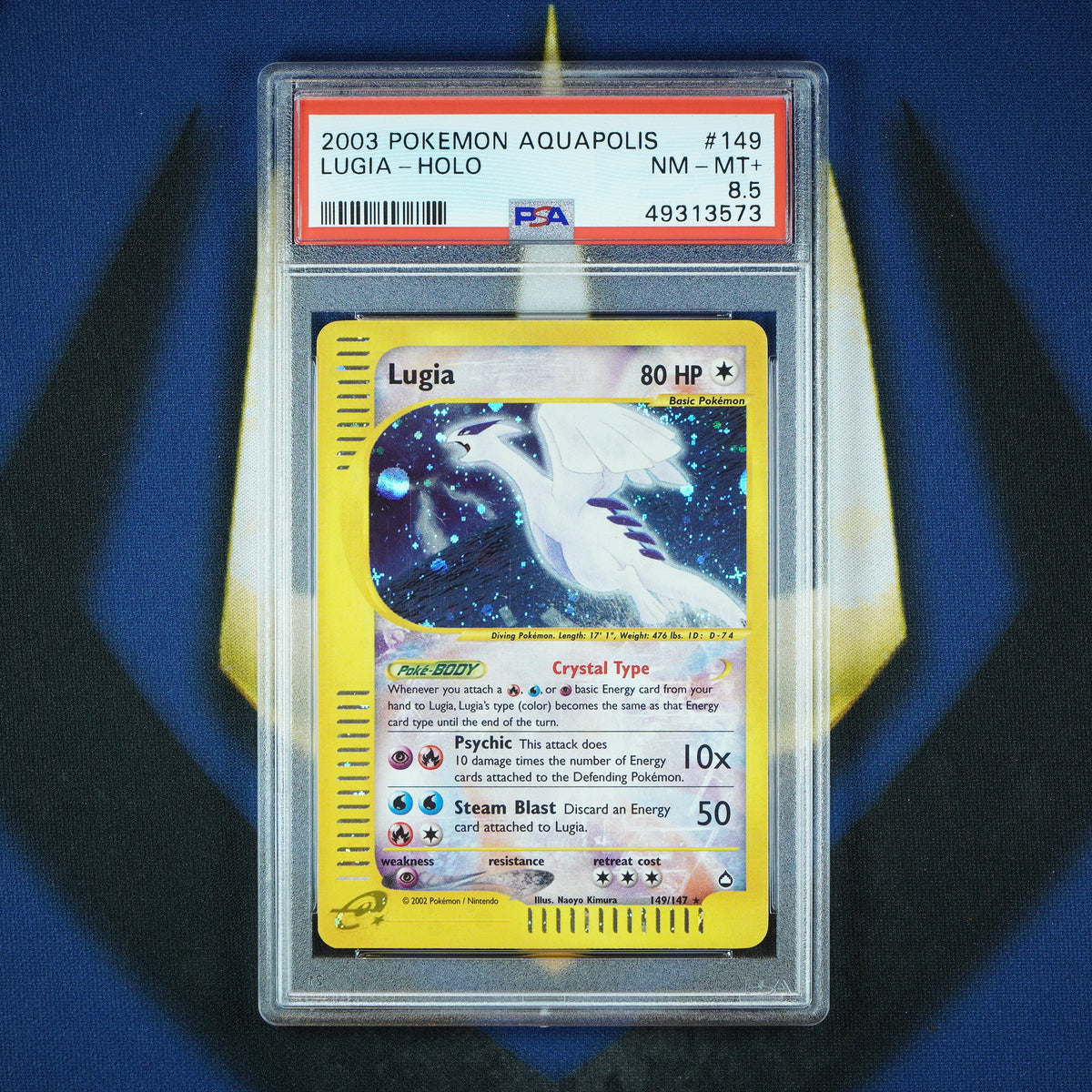 Lugia Crystal Holo Pokemon Aquapolis #149 [PSA 8.5] *POP 34*