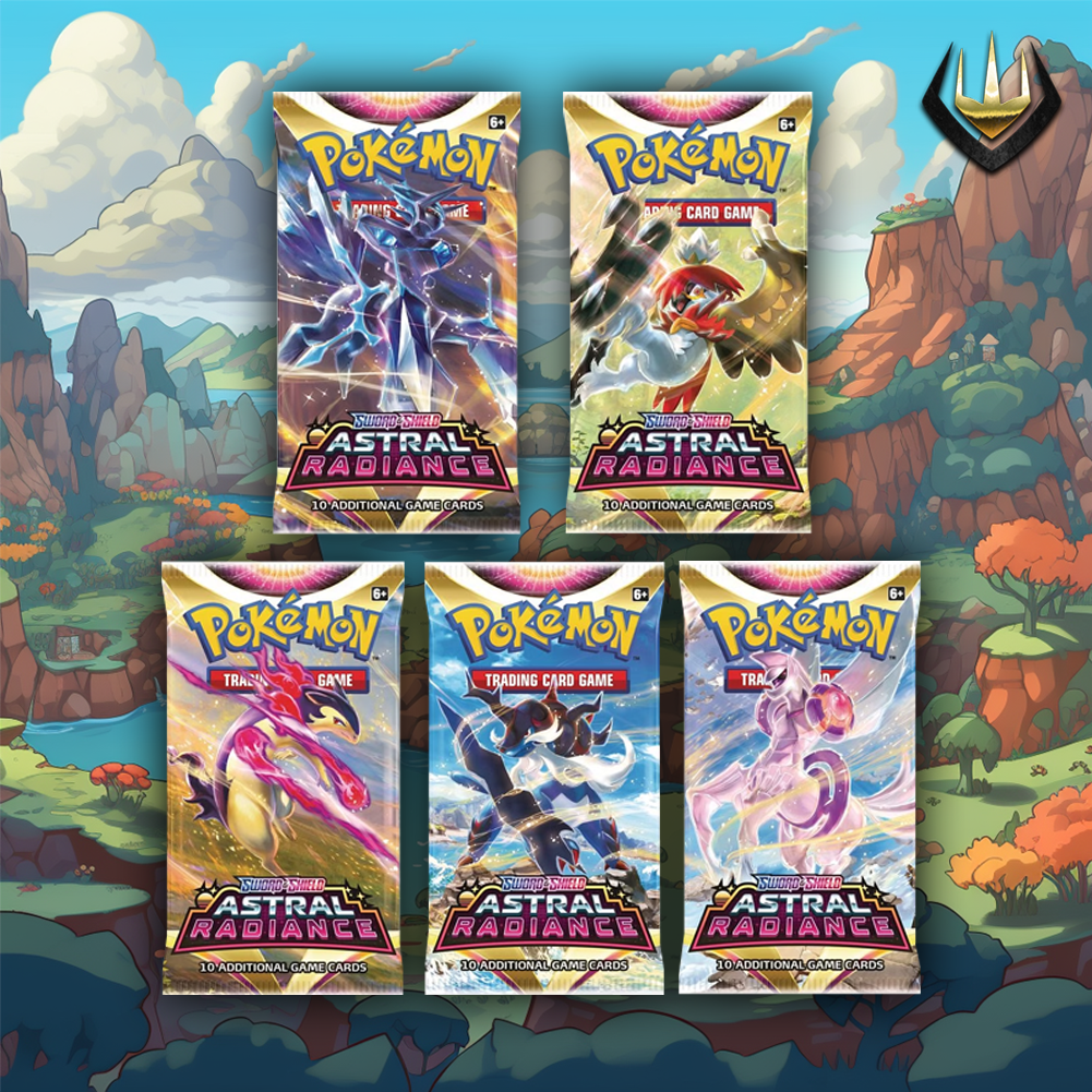 Astral Radiance Pokemon Booster Pack Art Set [5 Packs]