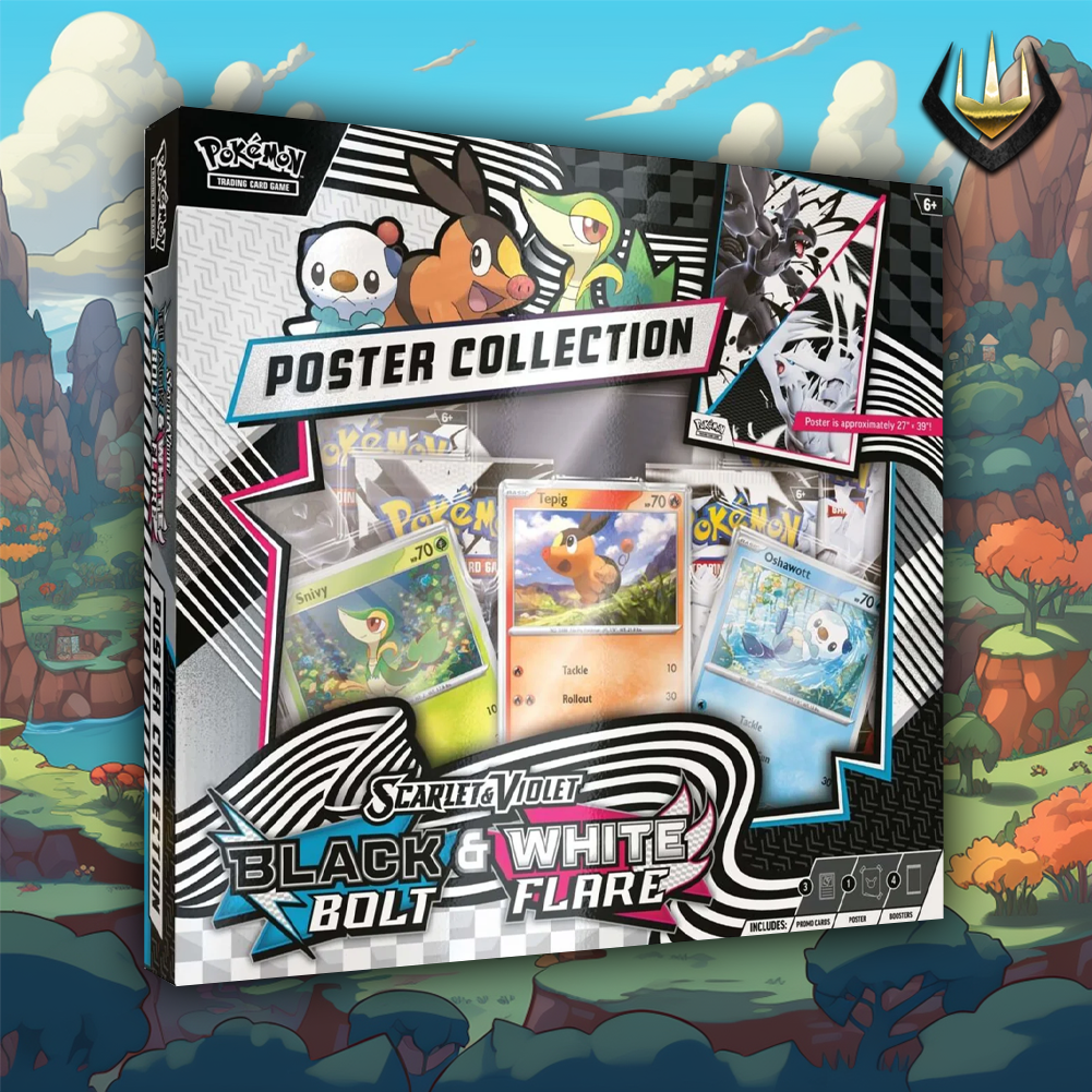 Black Bolt & White Flare Unova Pokémon Poster Collection
