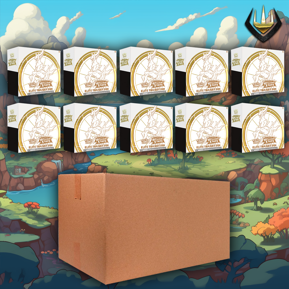 Brilliant Stars Pokemon ETB Elite Trainer Box Case [10 Boxes/Case]