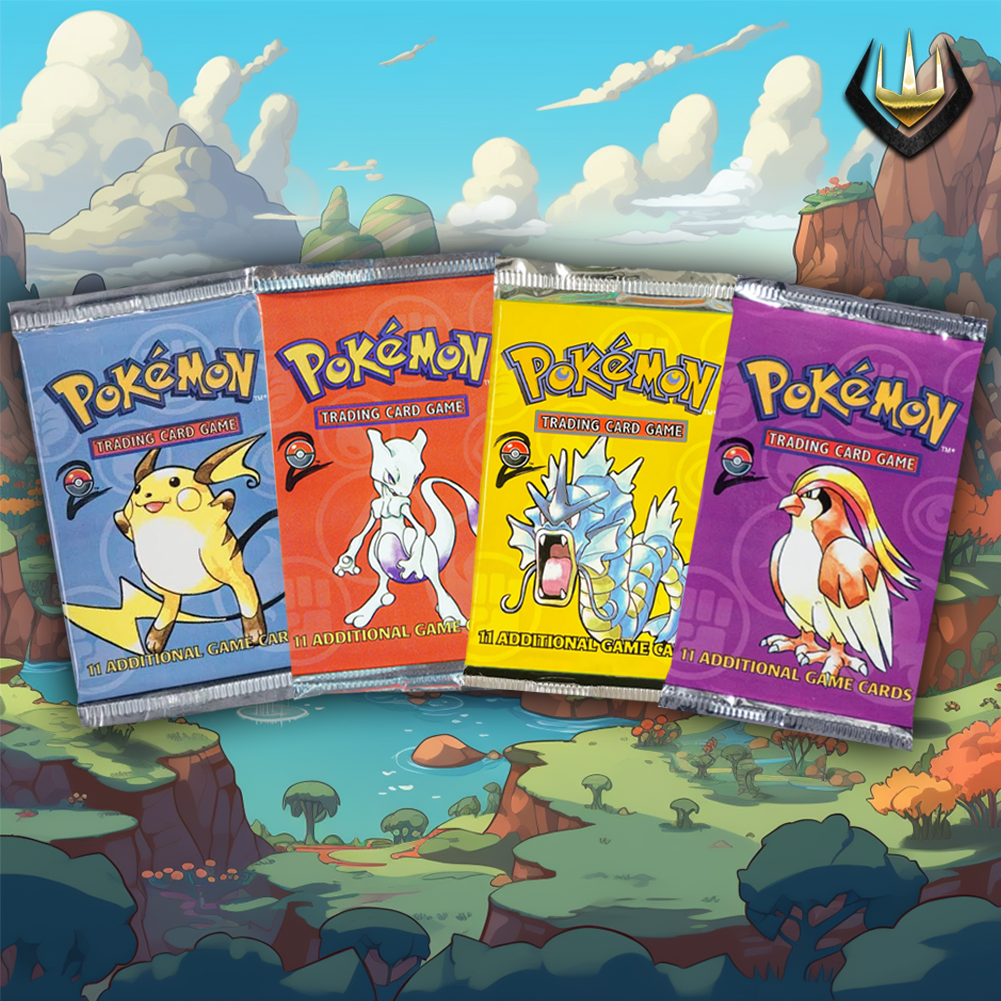 Base Set 2 Pokémon Booster Pack Art Set [Set Of 4] [Light <21.3g]