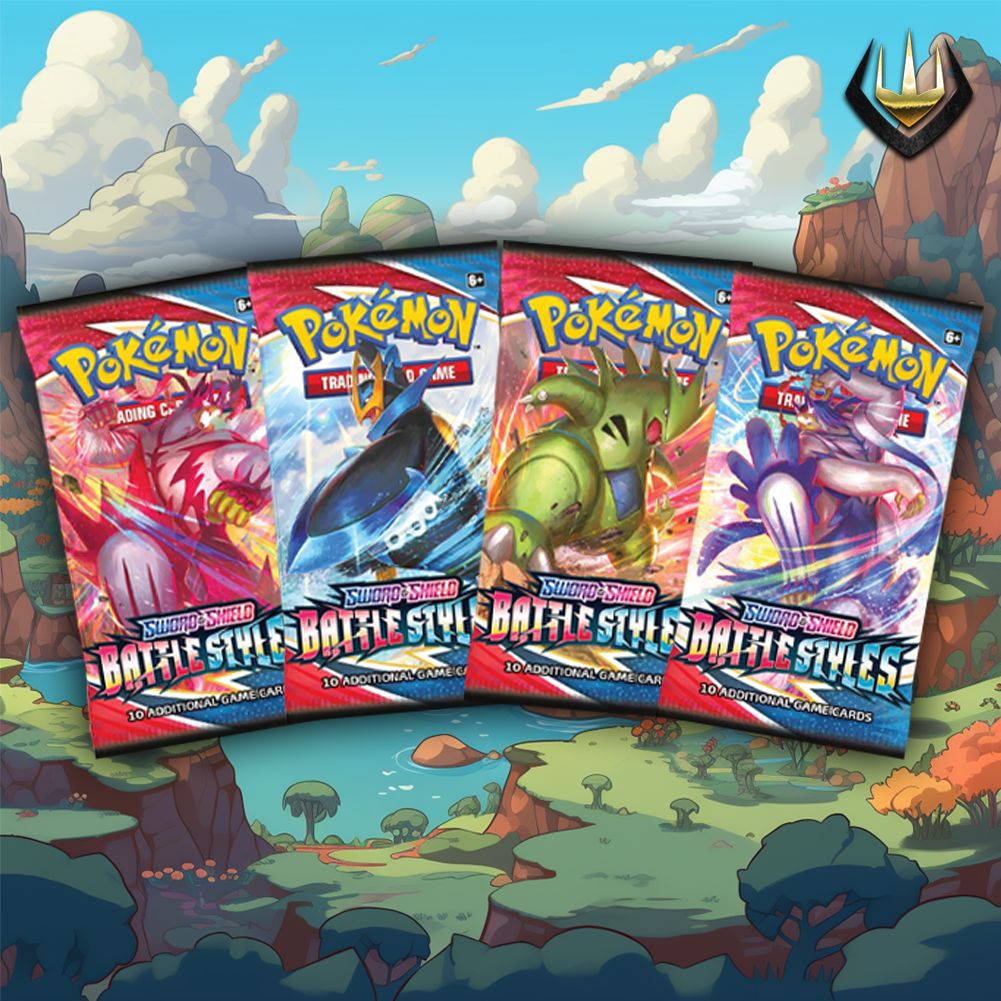 Battle Styles Pokémon Booster Pack Art Set [Set Of 4]