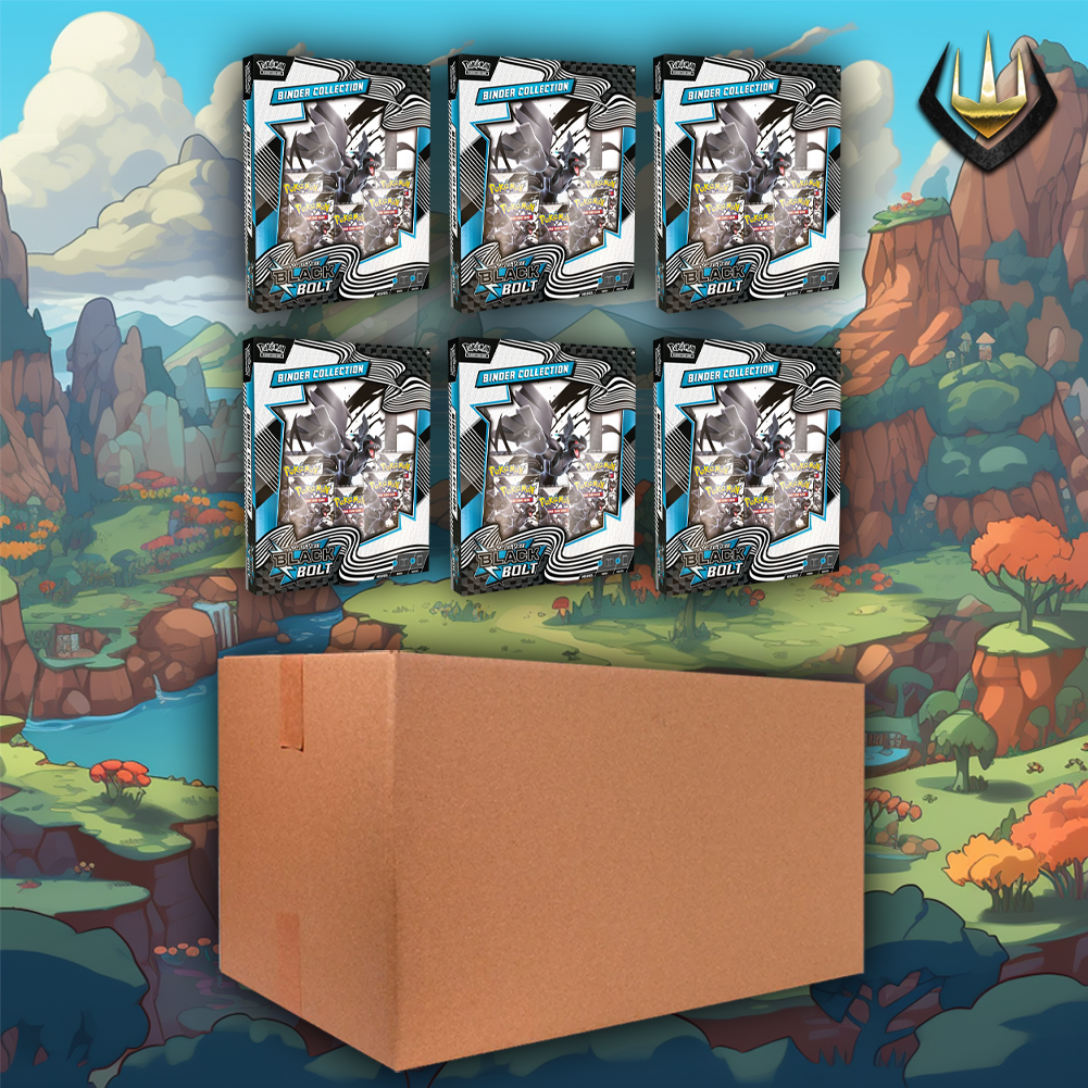 Black Bolt Binder Collection Pokemon Case [6 Boxes/Case]