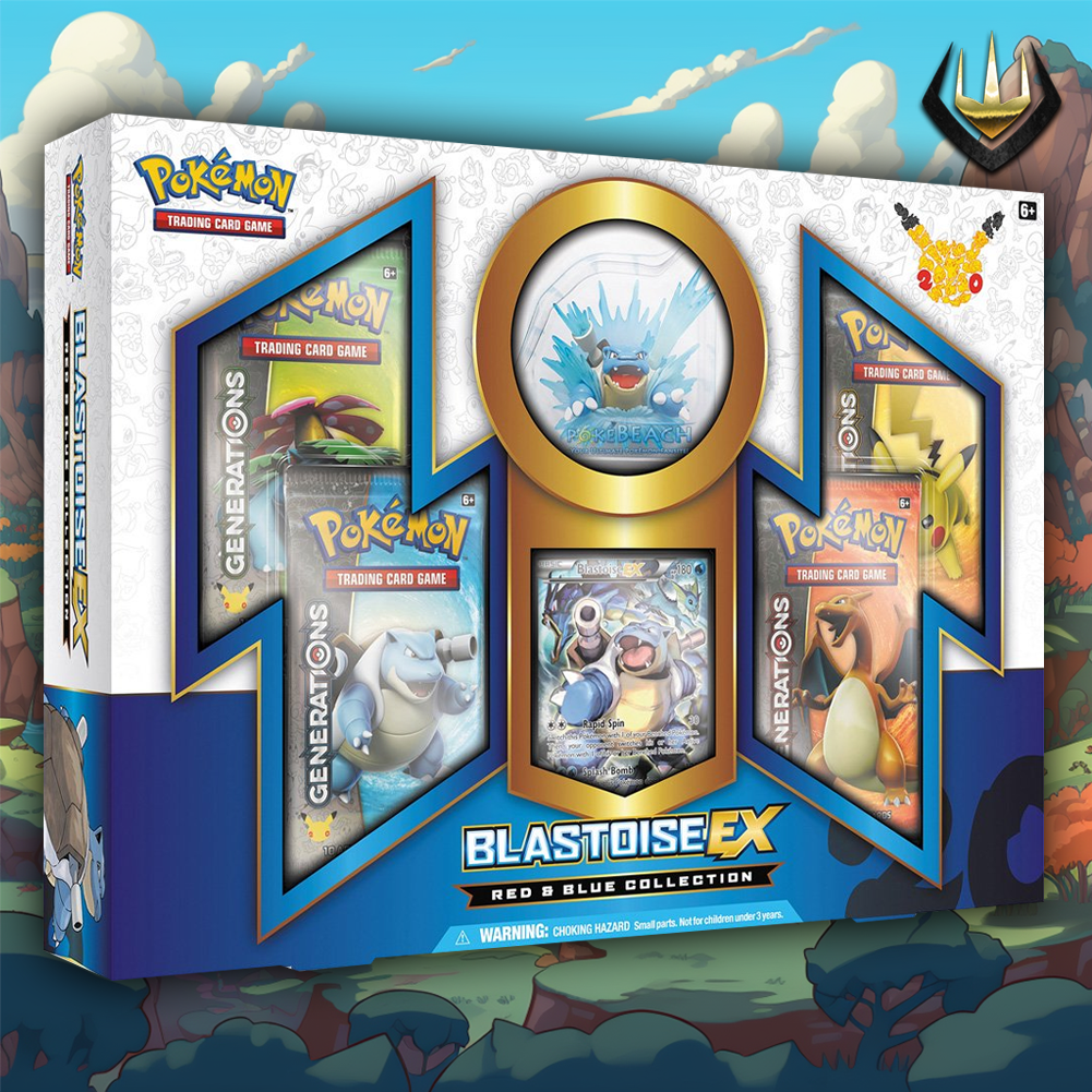 Generations Blastoise EX Pokémon Red & Blue Collection