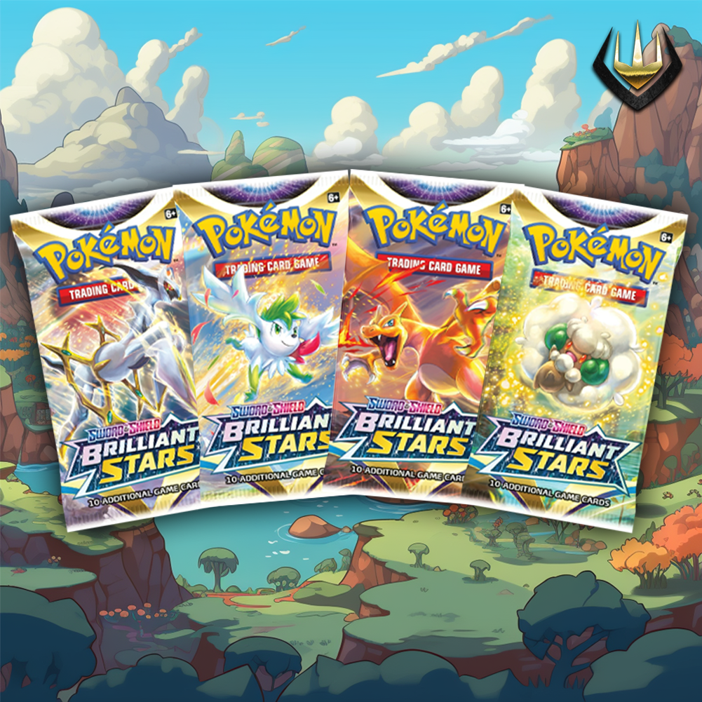 Brilliant Stars Pokémon Booster Pack Art Set [Set Of 4]