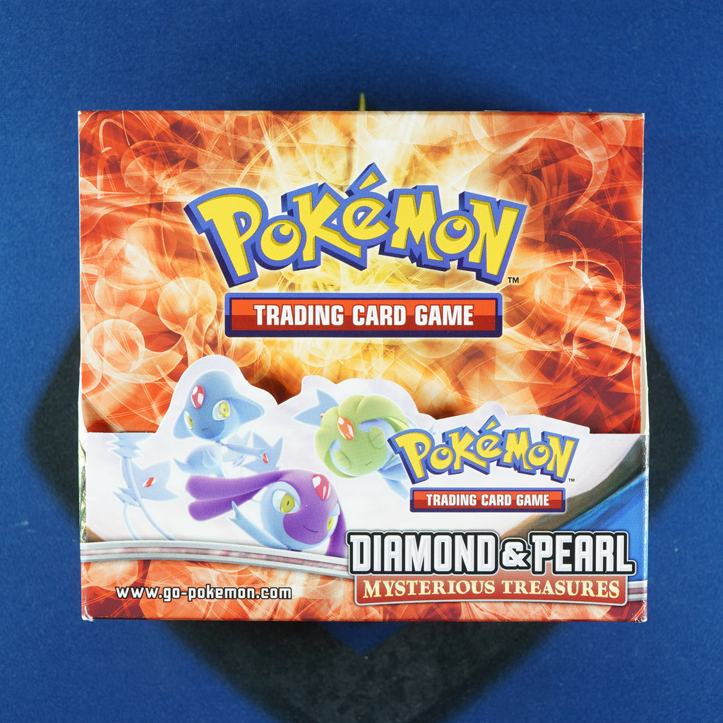 pokemon diamond and pearl mysterious treasures booster pack Diamond & Pearl MYSTERIOUS TREASURES Empty Box [With Acrylic Case]